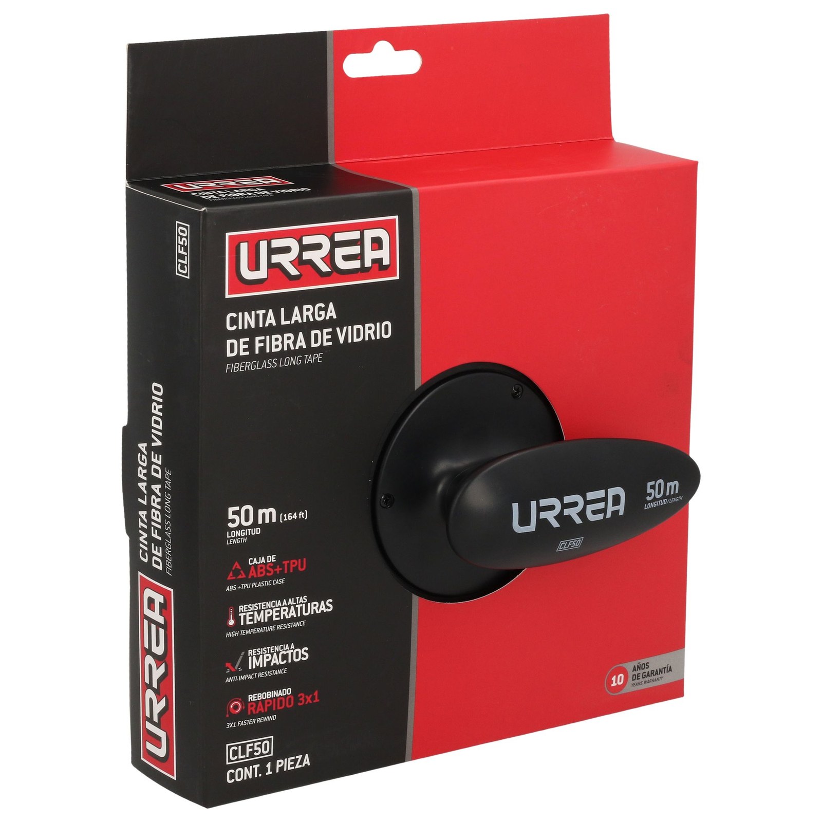 Cinta larga de fibra de vidrio 50 m Urrea - Imagen 2