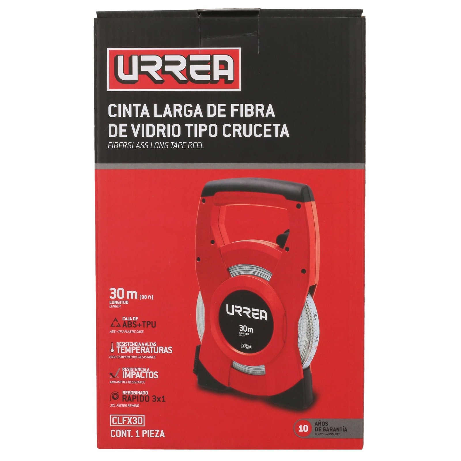 Cinta larga de fibra de vidrio tipo cruceta 30 m Urrea - Imagen 3