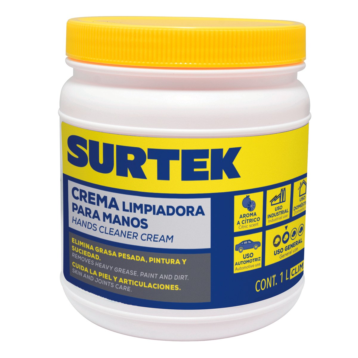 Crema desengrasante limpiadora de manos 1 Lt Surtek - Imagen 2