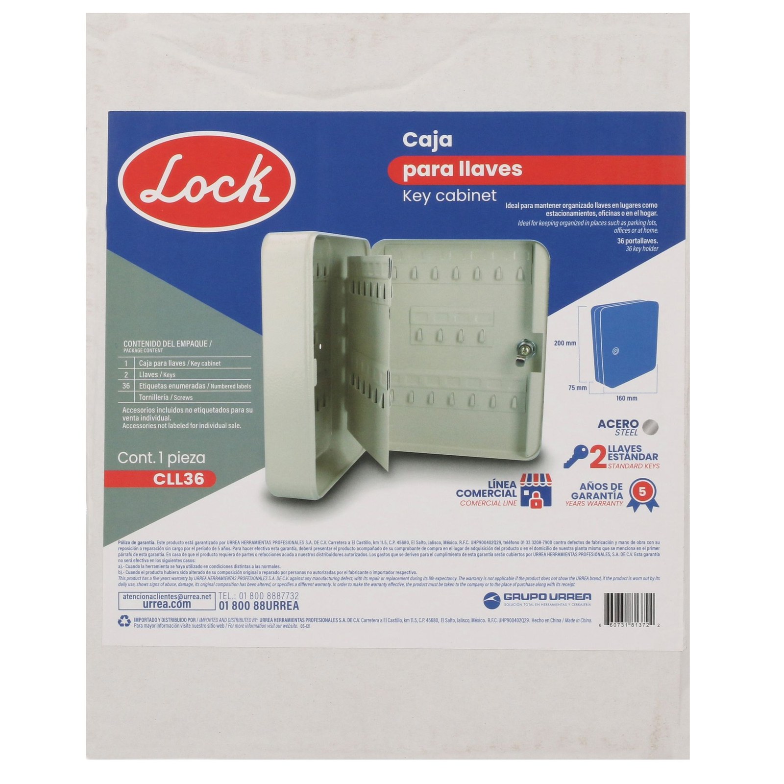 Caja metálica para 36 llaves Lock - Imagen 4
