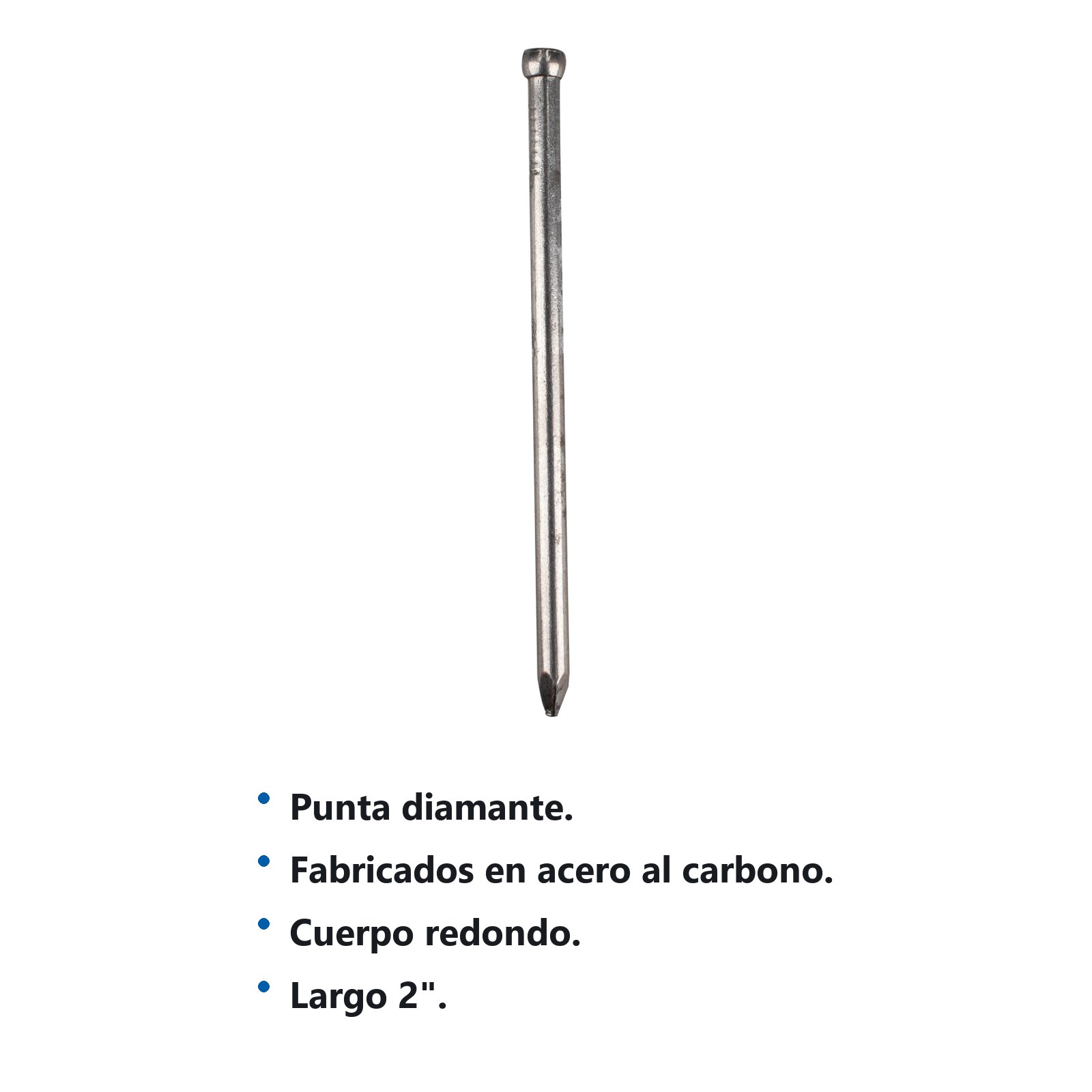 Clavo para madera sin cabeza 2", 1 kg Surtek - Imagen 2