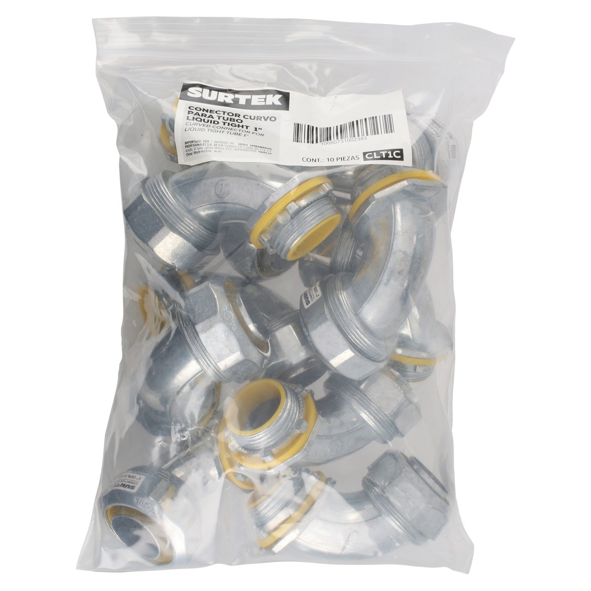 Conector curvo para tubo liquid tight 1" Surtek - Imagen 3