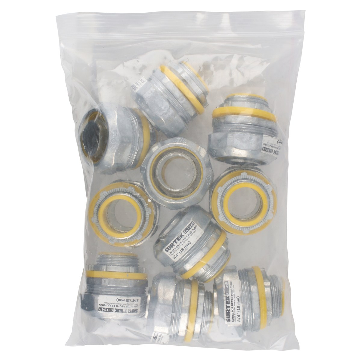 Conector recto para tubo liquid tight 3/4" Surtek - Imagen 4