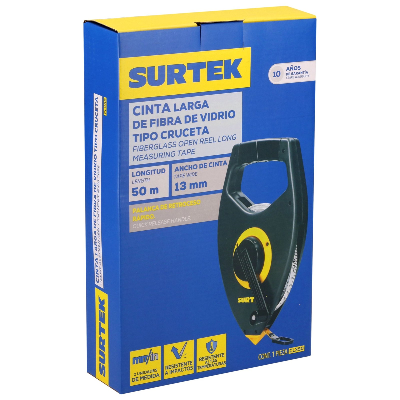 Cinta larga de fibra de vidrio tipo cruceta 50 m Surtek - Imagen 4