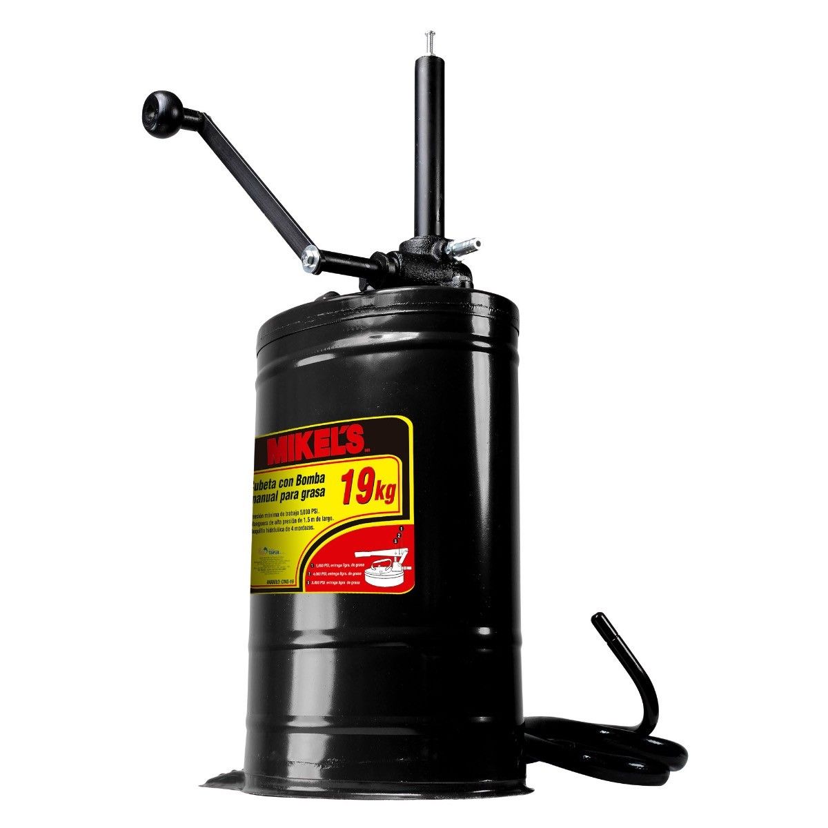 MIKELS CMA-19 Cubeta manual para aceite (19 lts) - Imagen 3
