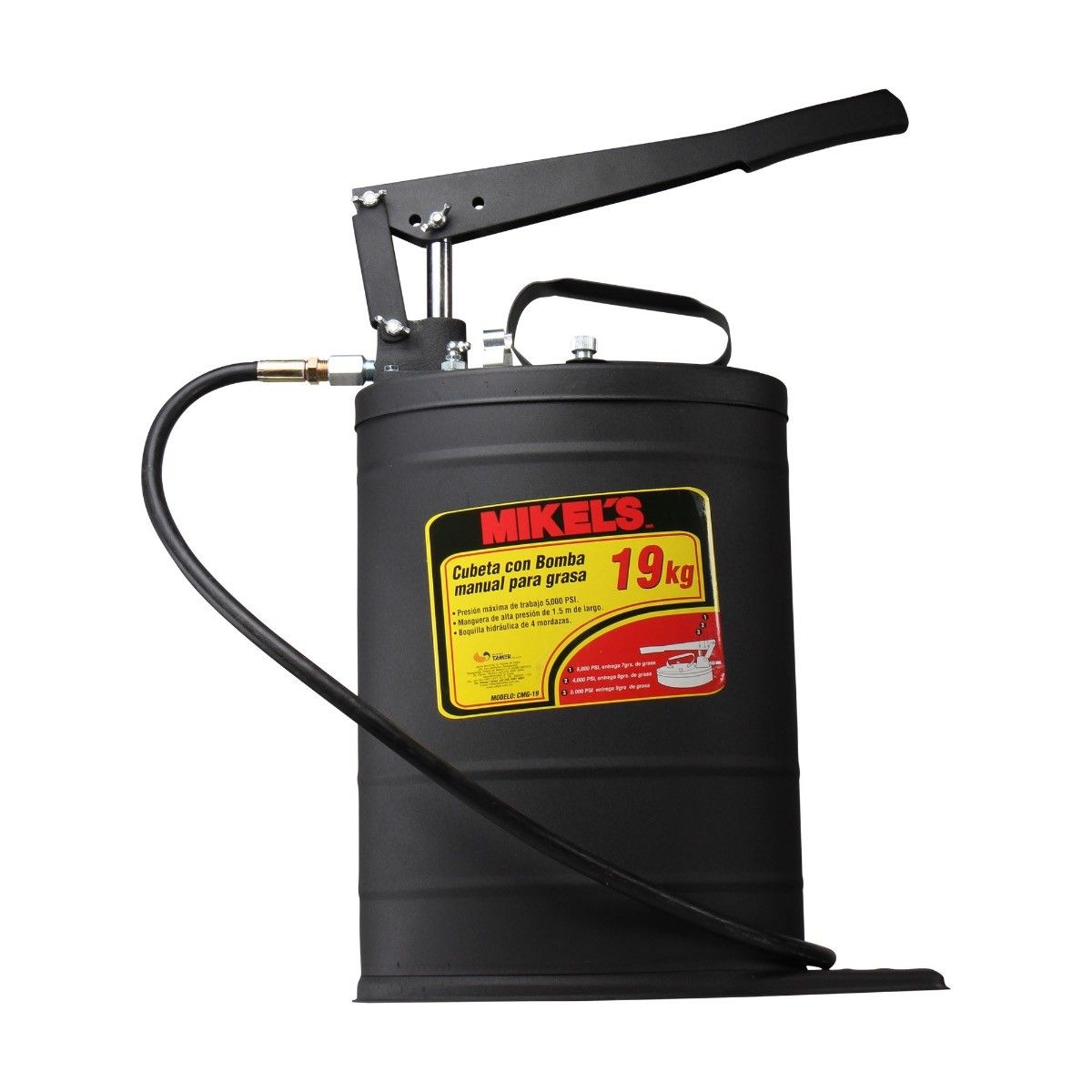 MIKELS CMG-19 Cubeta manual para grasa (19 kg) - Imagen 2