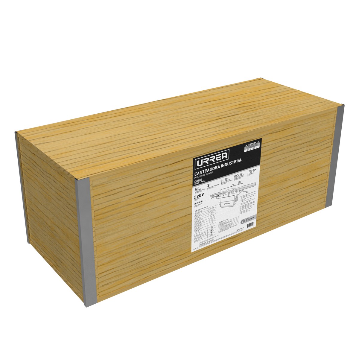 Canteadora 12"  2,237 W 220 V, 5000 RPM 1 fase Urrea - Imagen 2