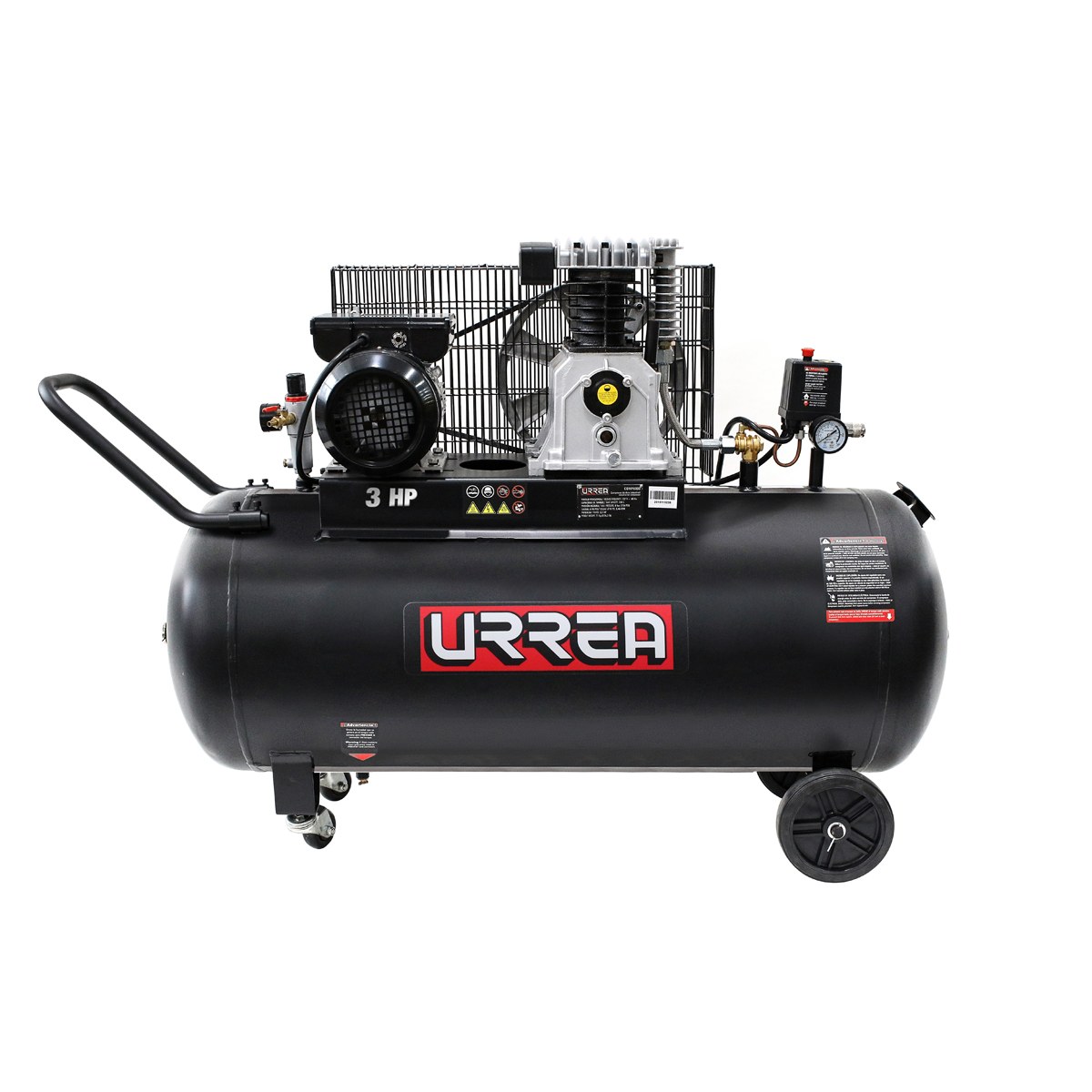 Compresor de aire eléctrico lubricado 200L, 3HP, 127V Urrea