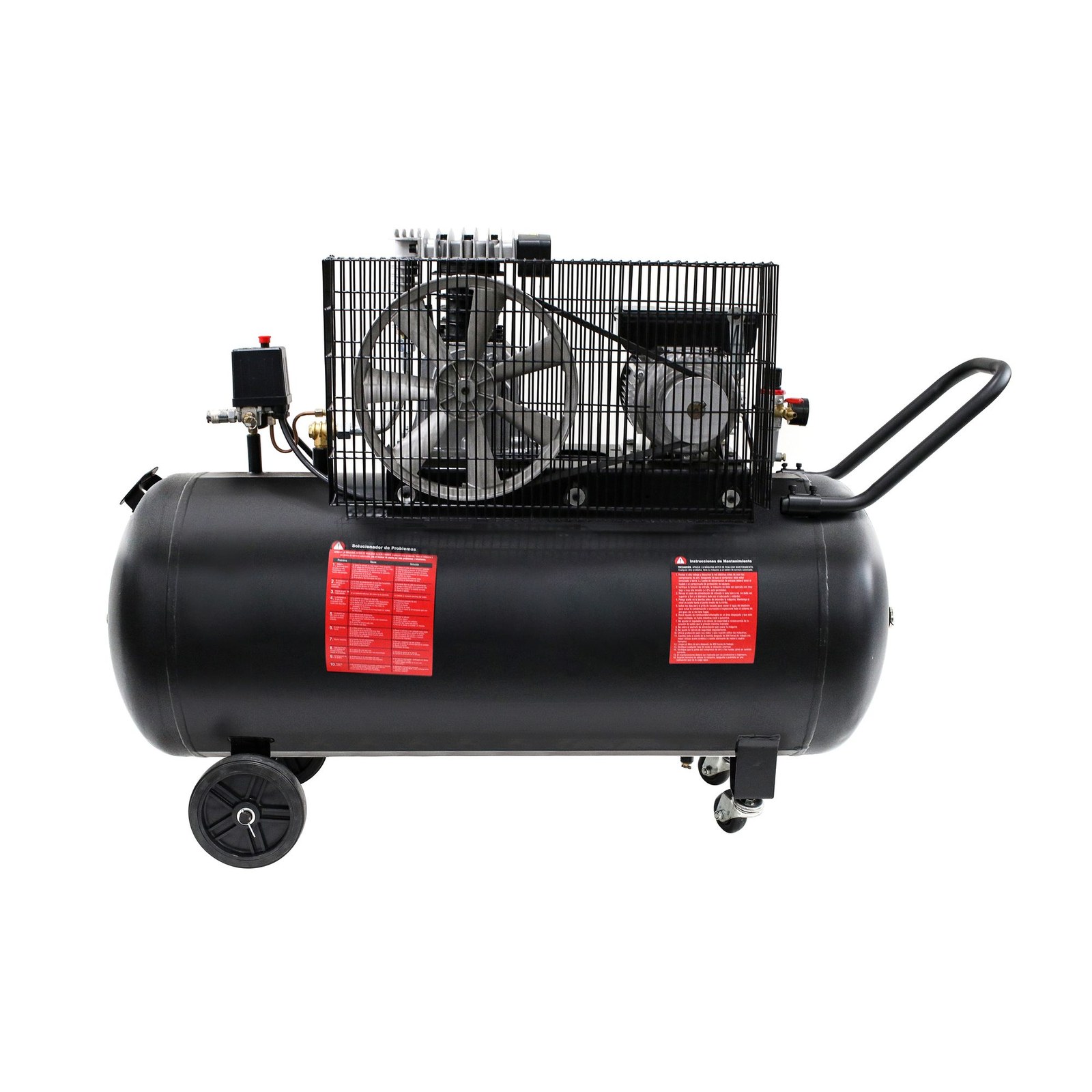 Compresor de aire eléctrico lubricado 200L, 3HP, 127V Urrea - Imagen 3