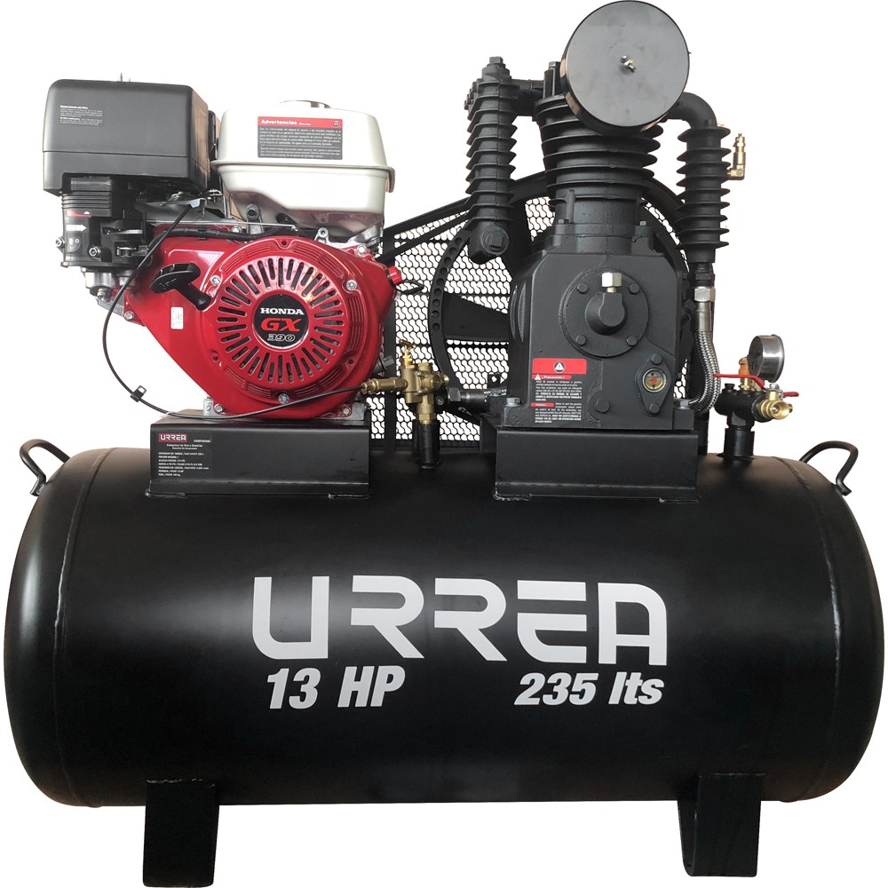 Compresor de aire eléctrico a gasolina 235L, 13HP Urrea