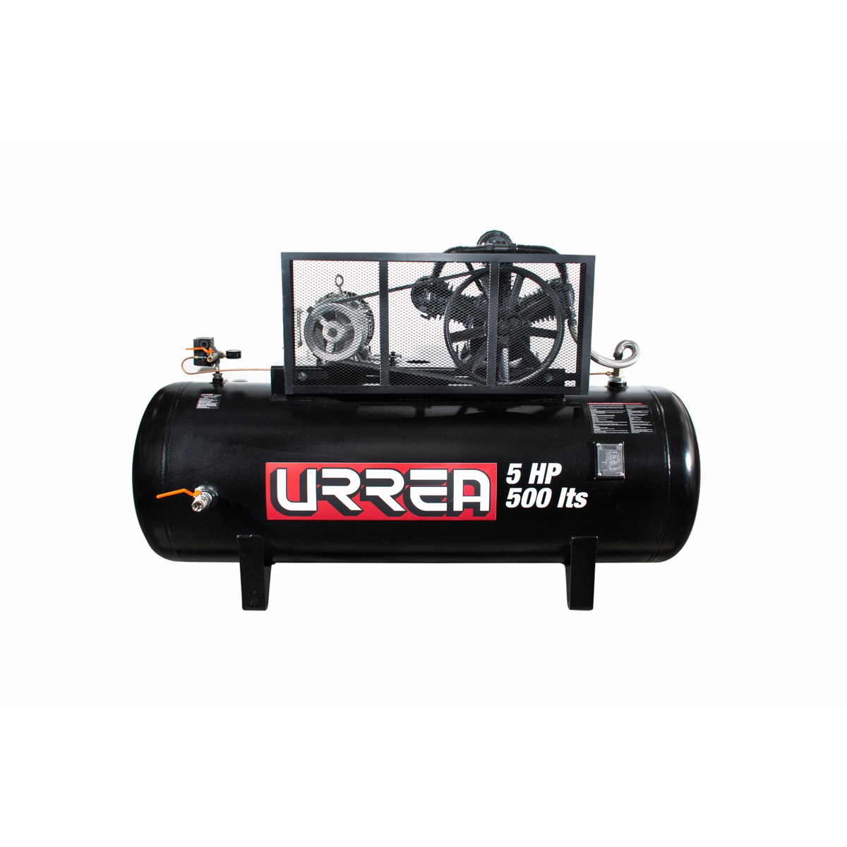 Compresor de aire eléctrico de banda 500L, 5HP, 220V - 440V Urrea