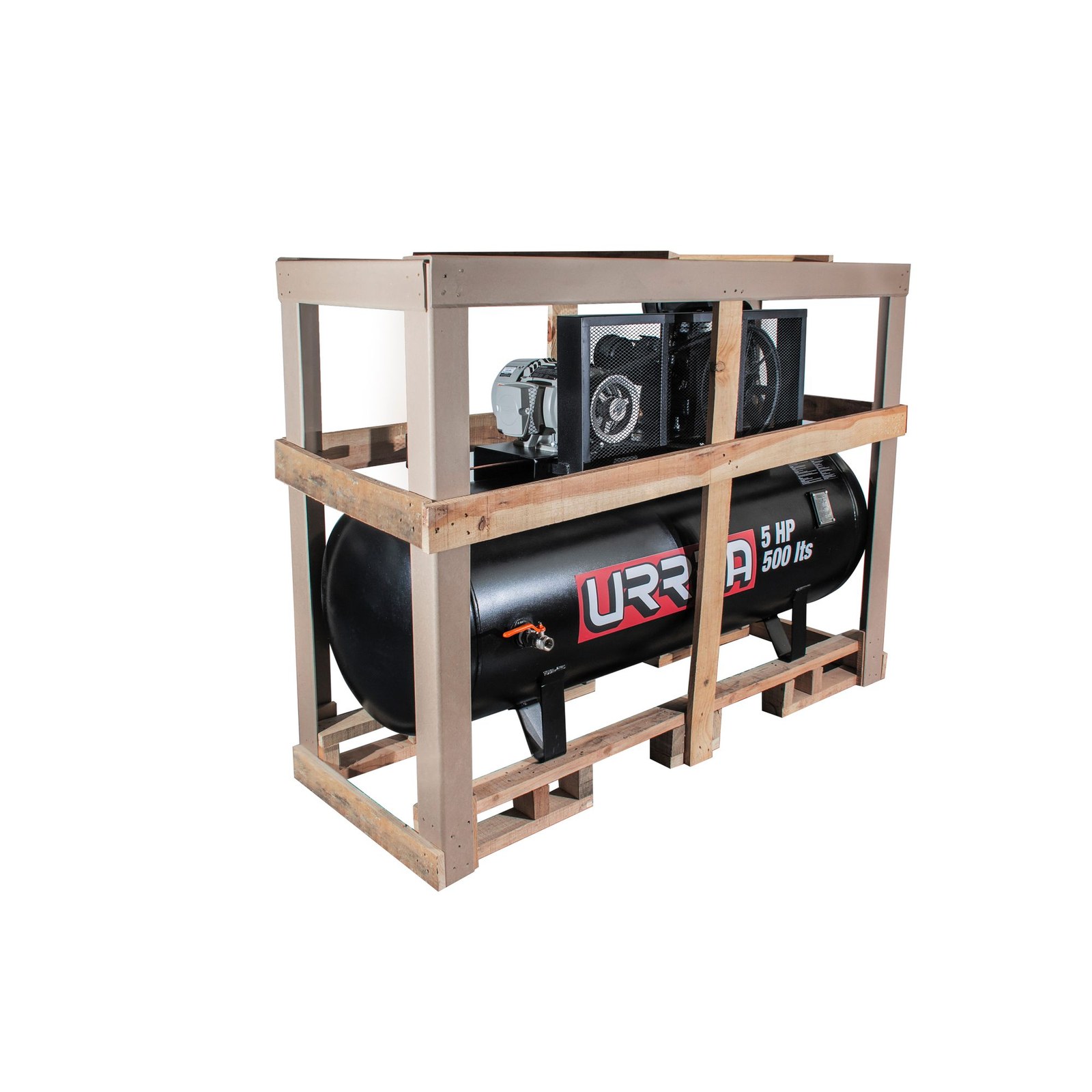 Compresor de aire eléctrico de banda 500L, 5HP, 220V - 440V Urrea - Imagen 2