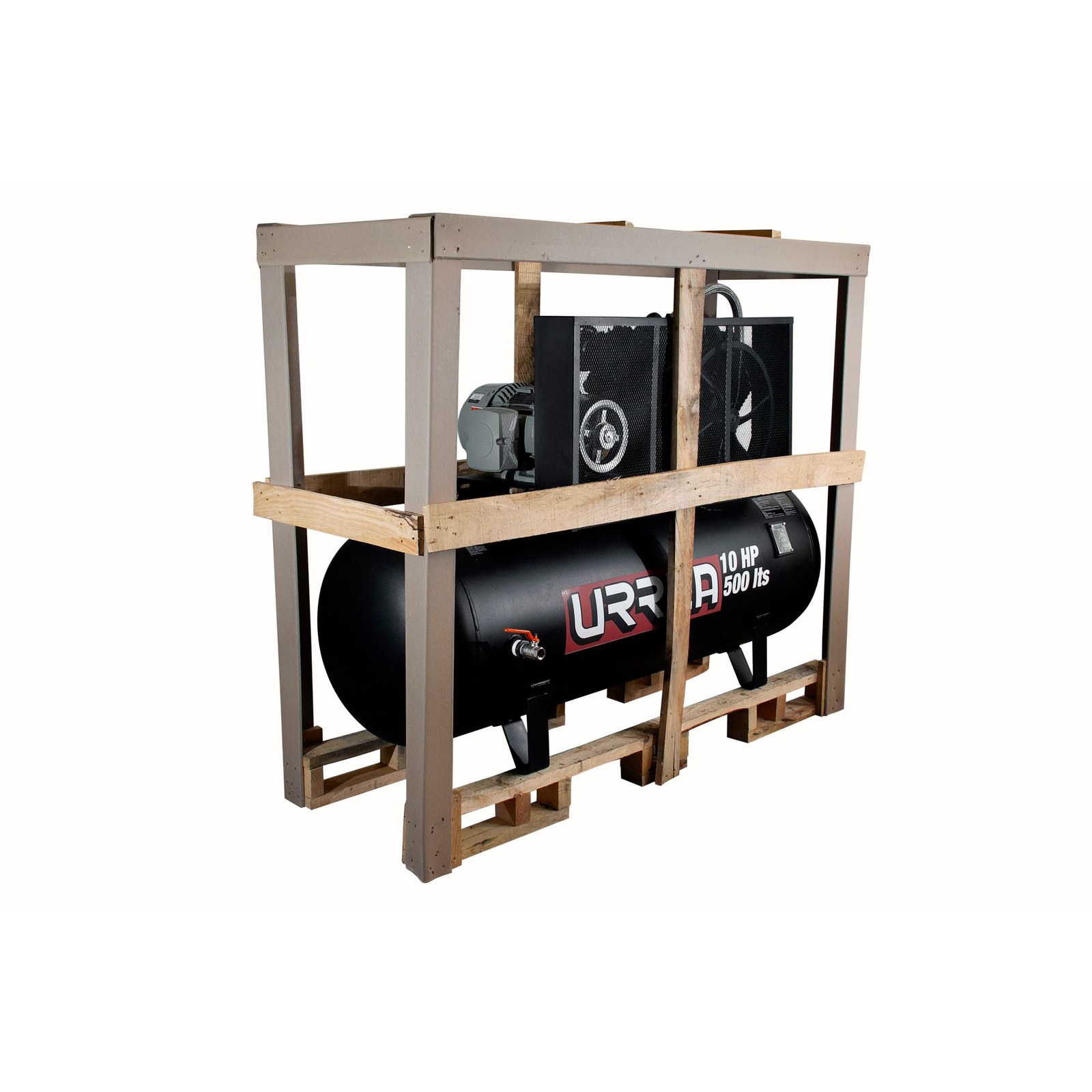 Compresor de aire eléctrico de banda 500L, 10HP, 220V - 440V Urrea - Imagen 2