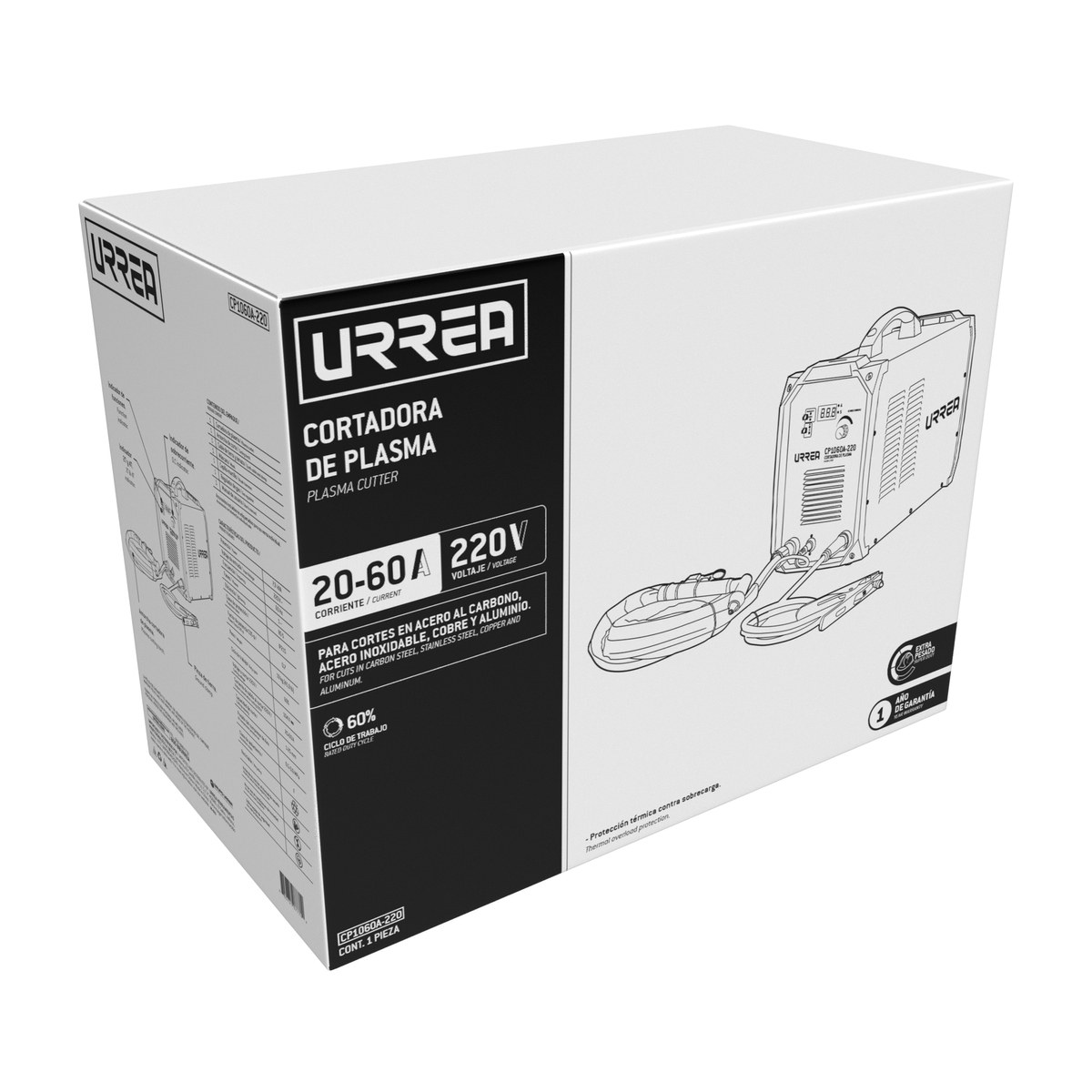 Cortadora de plasma 220 V, 60 A Urrea - Imagen 2