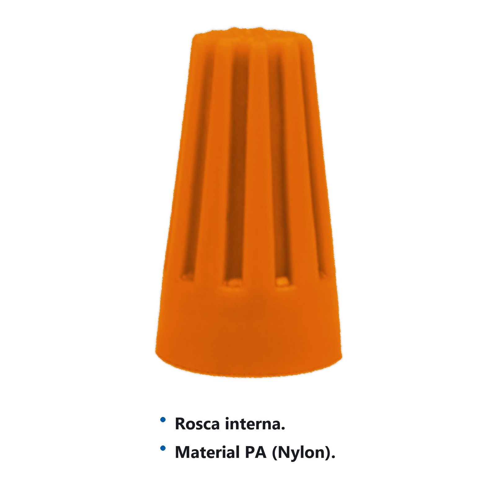 Capuchón para cable calibre 16 - 14, color naranja Surtek - Imagen 2