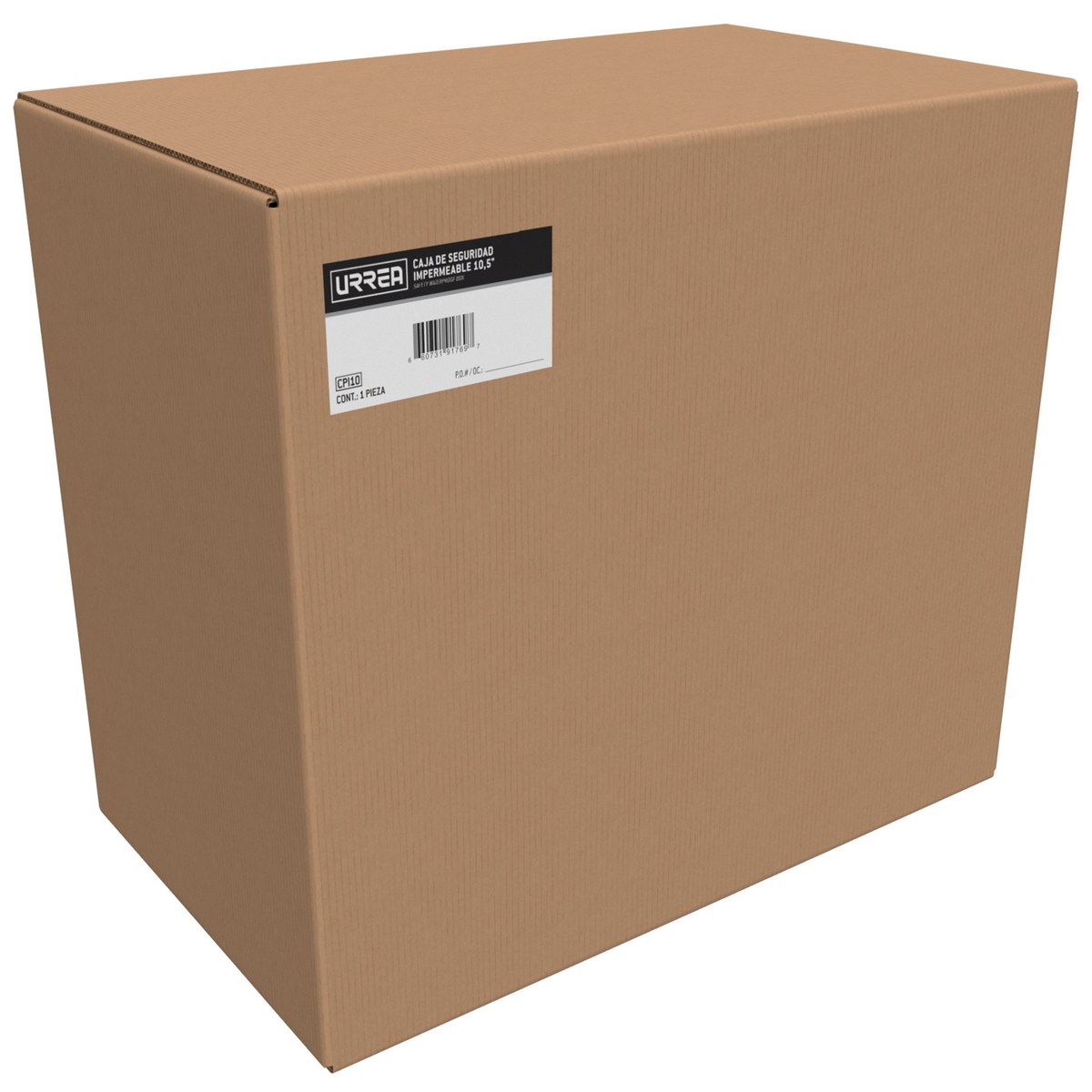 Caja portaherramientas plástica de seguridad impermeable 10" x 9" x 6" Urrea - Imagen 3