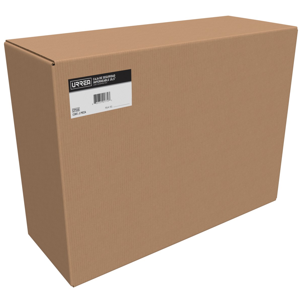 Caja portaherramientas plástica de seguridad impermeable 16" x 12" x 6" Urrea - Imagen 4