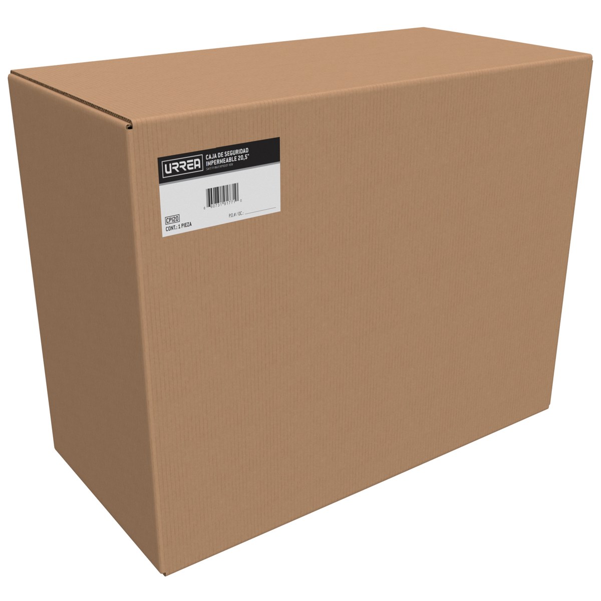 Caja portaherramientas plástica de seguridad impermeable 20" x 16" x 8" Urrea - Imagen 2