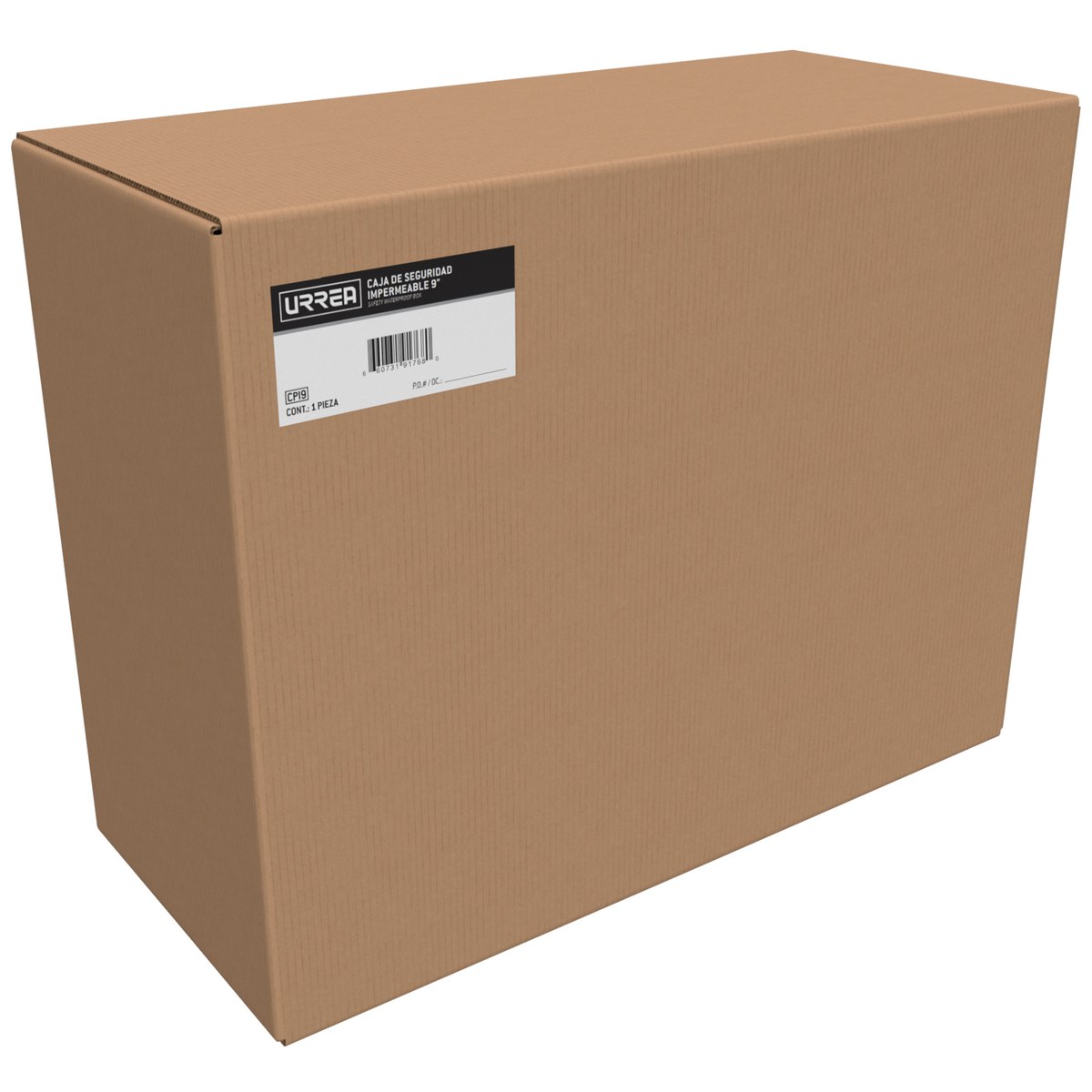 Caja portaherramientas plástica de seguridad impermeable 9" x 7" x 4" Urrea - Imagen 2