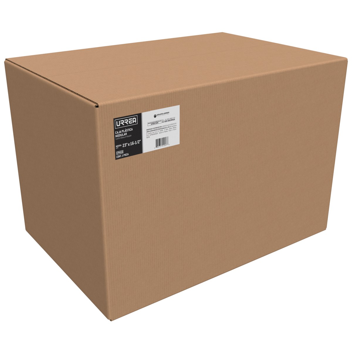 Caja portaherramientas plástica modular con compartimentos color negro 23" x 15" x 16" Urrea - Imagen 2