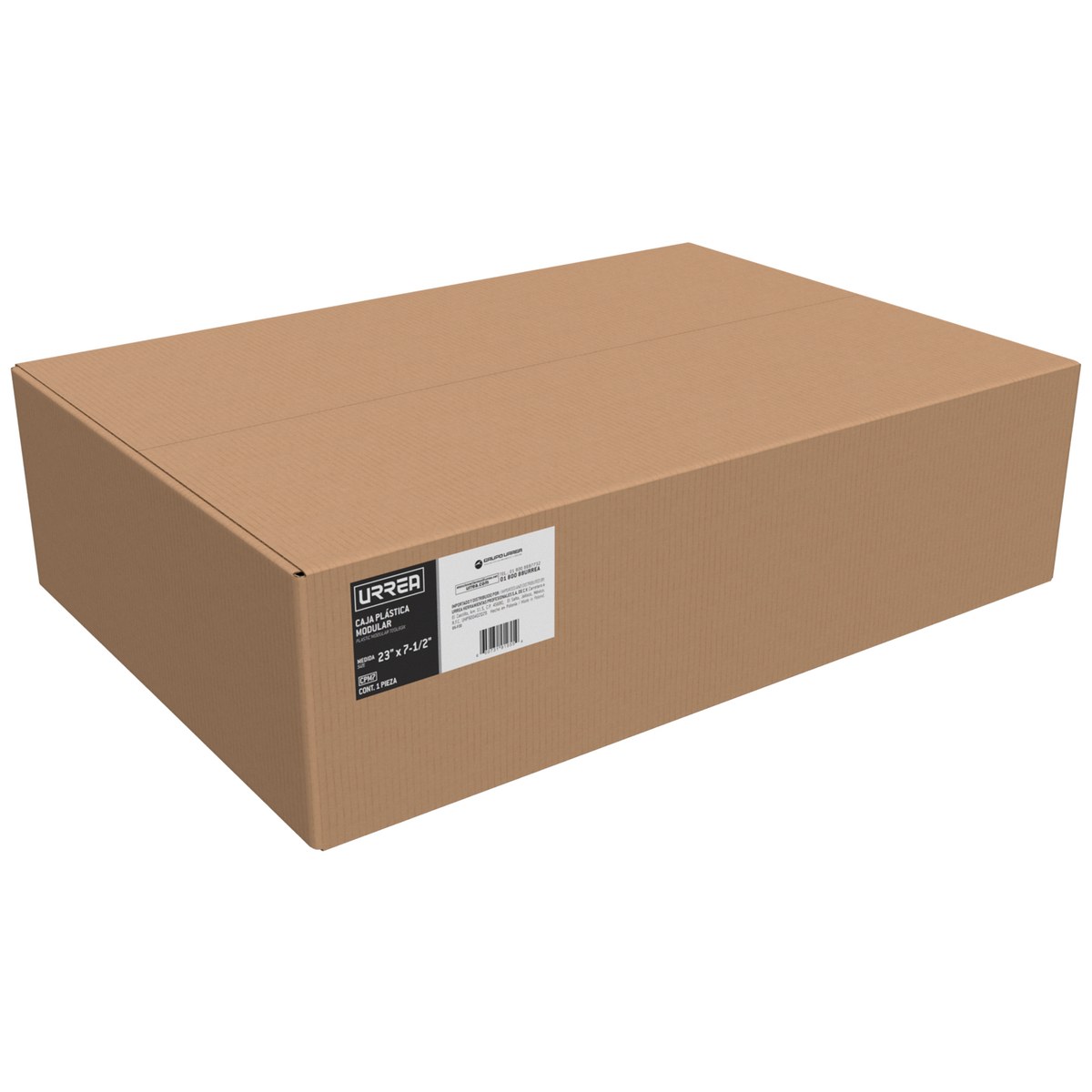 Caja portaherramientas plástica modular con compartimentos color negro 23" x 15" x 7" Urrea - Imagen 4