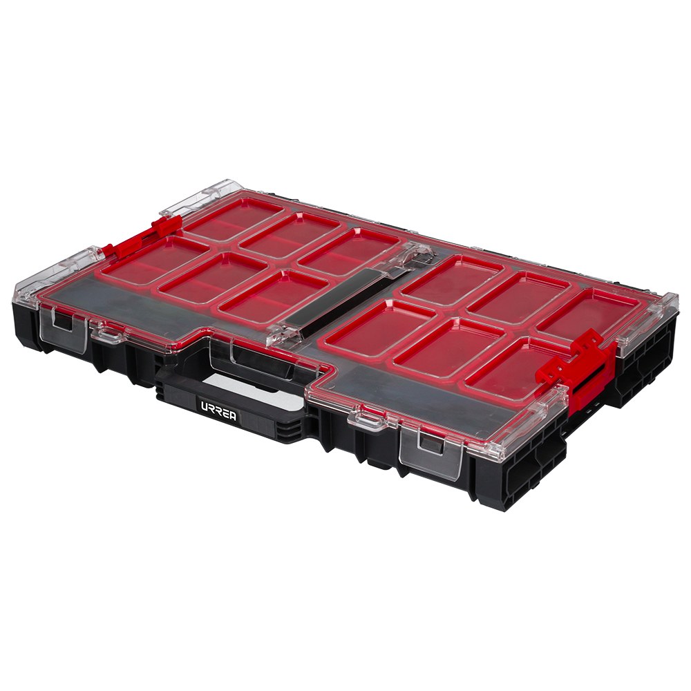 Caja organizadora plástica modular 21" x 14" x 3" Urrea