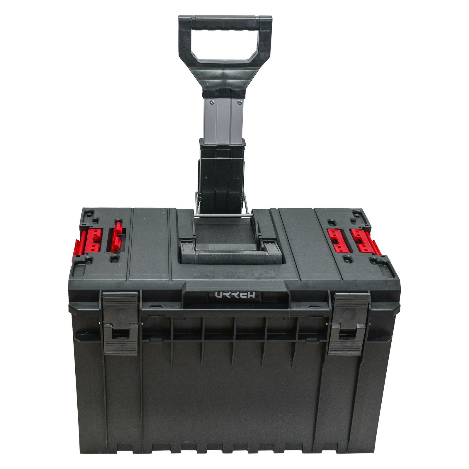 Caja portaherramientas plástica modular con compartimentos color negro 23" x 18" x 27" Urrea - Imagen 3