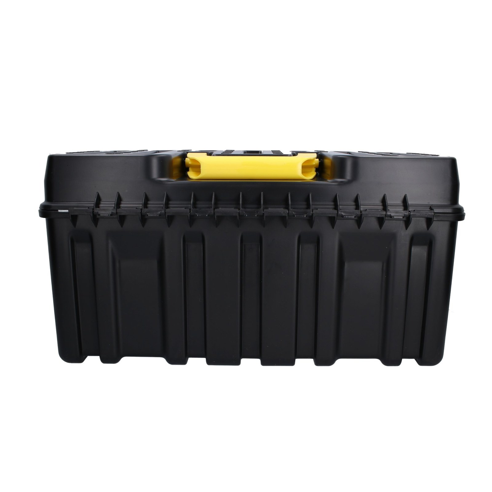 Caja portaherramientas plástica con broches metálicos color negro 21" x 10" x 10" Surtek - Imagen 3