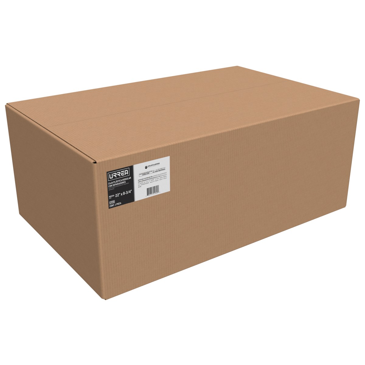 Caja portaherramientas plástica modular con separadores 22" x 14" x 9" Urrea - Imagen 2