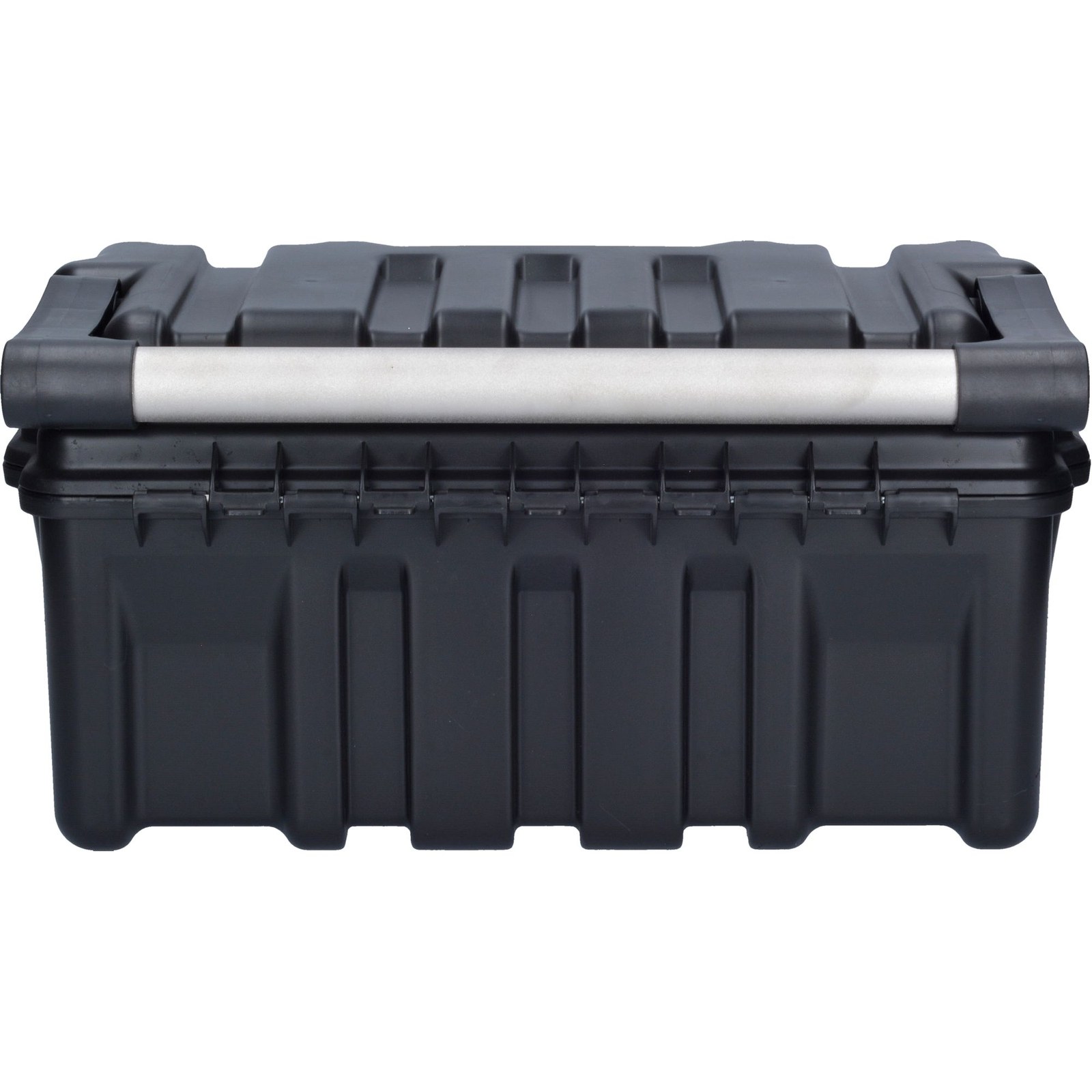 Caja portaherramientas plástica con broches metálicos color negro 17" x 9" x 8" Urrea - Imagen 4