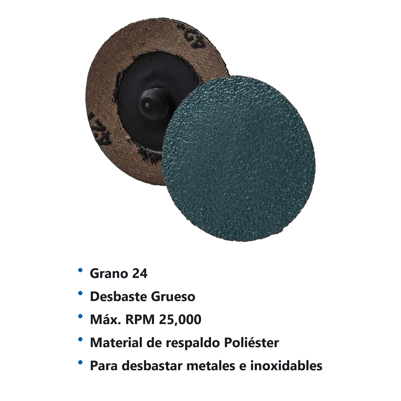 DISCO 2" CAMBIO RAP. ZG24 TIPO R POLIESTER (Precio x pieza - Empaque c/50 pzas) - Imagen 3
