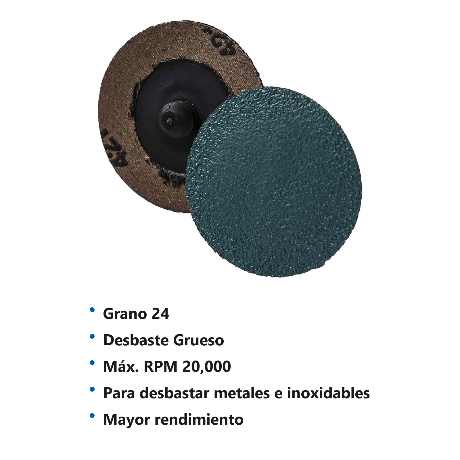 DISCO 3" CAMBIO RAP. ZG24 TIPO R POLIESTER (Precio x pieza - Empaque c/25 pzas) - Imagen 3