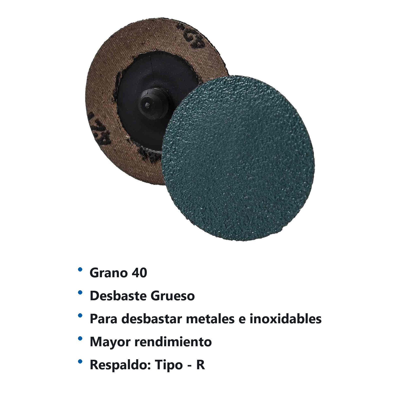DISCO 3" CAMBIO RAP. ZG40 TIPO R POLIESTER (Precio x pieza - Empaque c/25 pzas) - Imagen 3