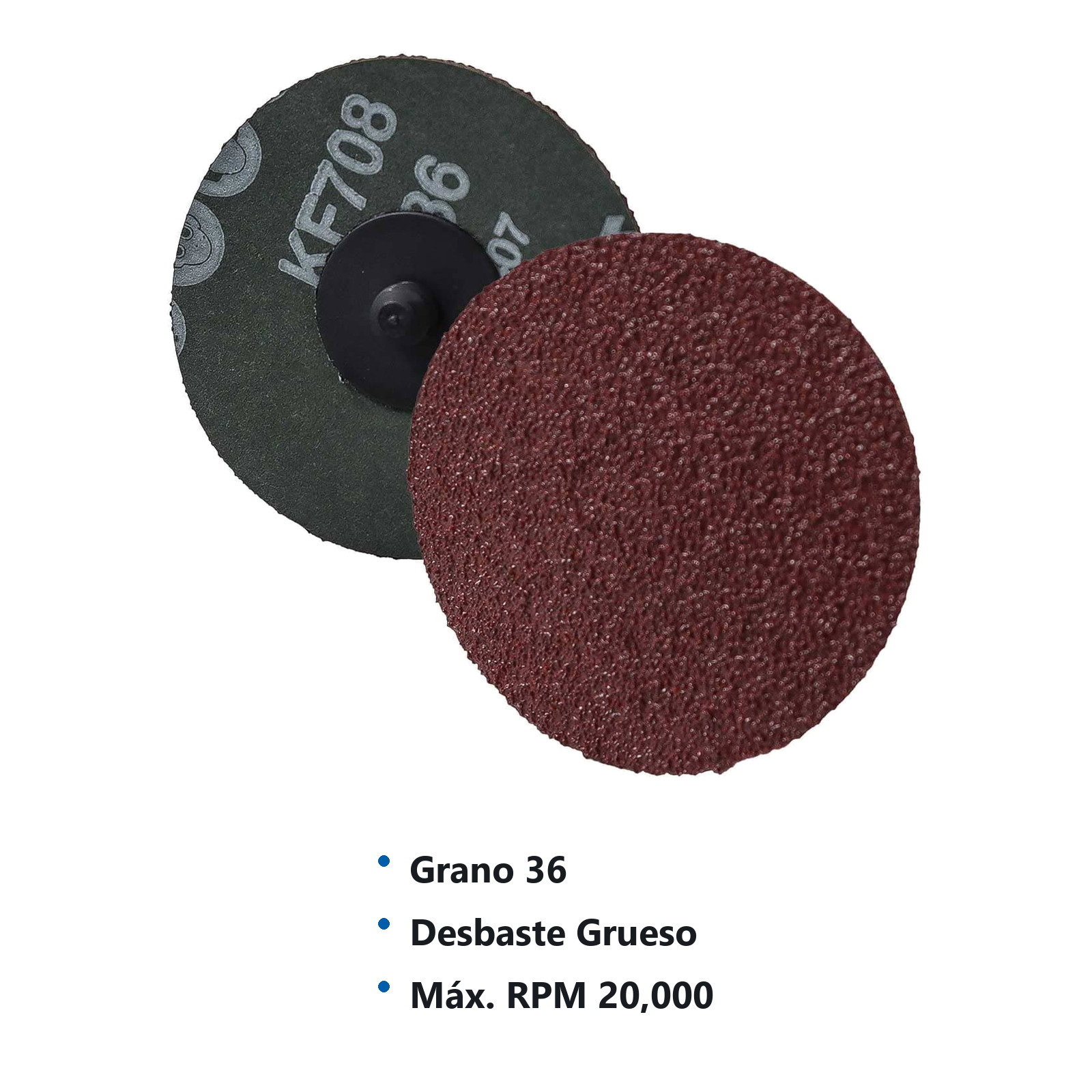 DISCO 3'' CAMBIO RAP. AO  G36 TIPO R TELA DE FIBRA (Precio x pieza - Empaque c/25 pzas) - Imagen 3