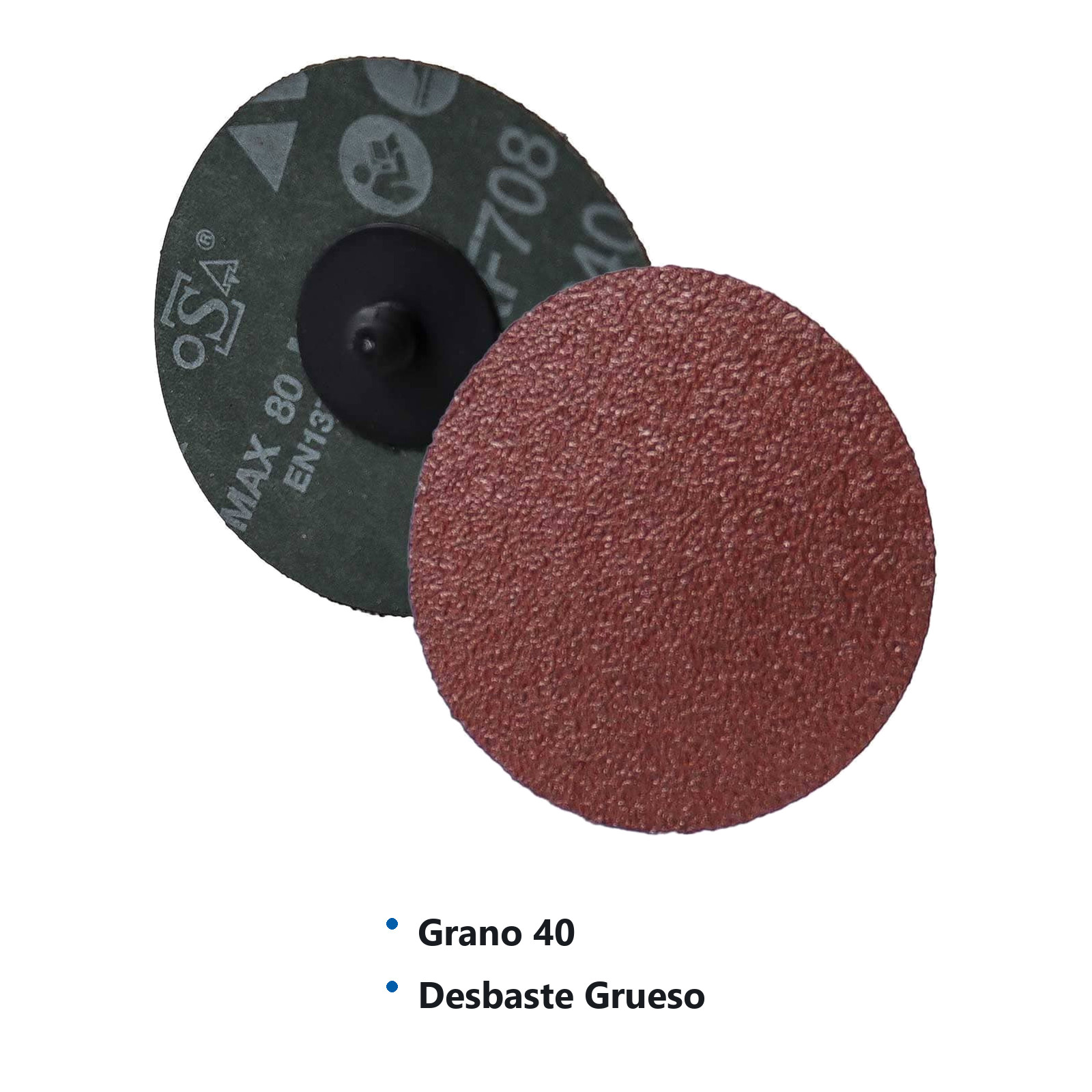 DISCO 3'' CAMBIO RAP. AO  G40 TIPO R TELA DE FIBRA (Precio x pieza - Empaque c/25 pzas) - Imagen 3