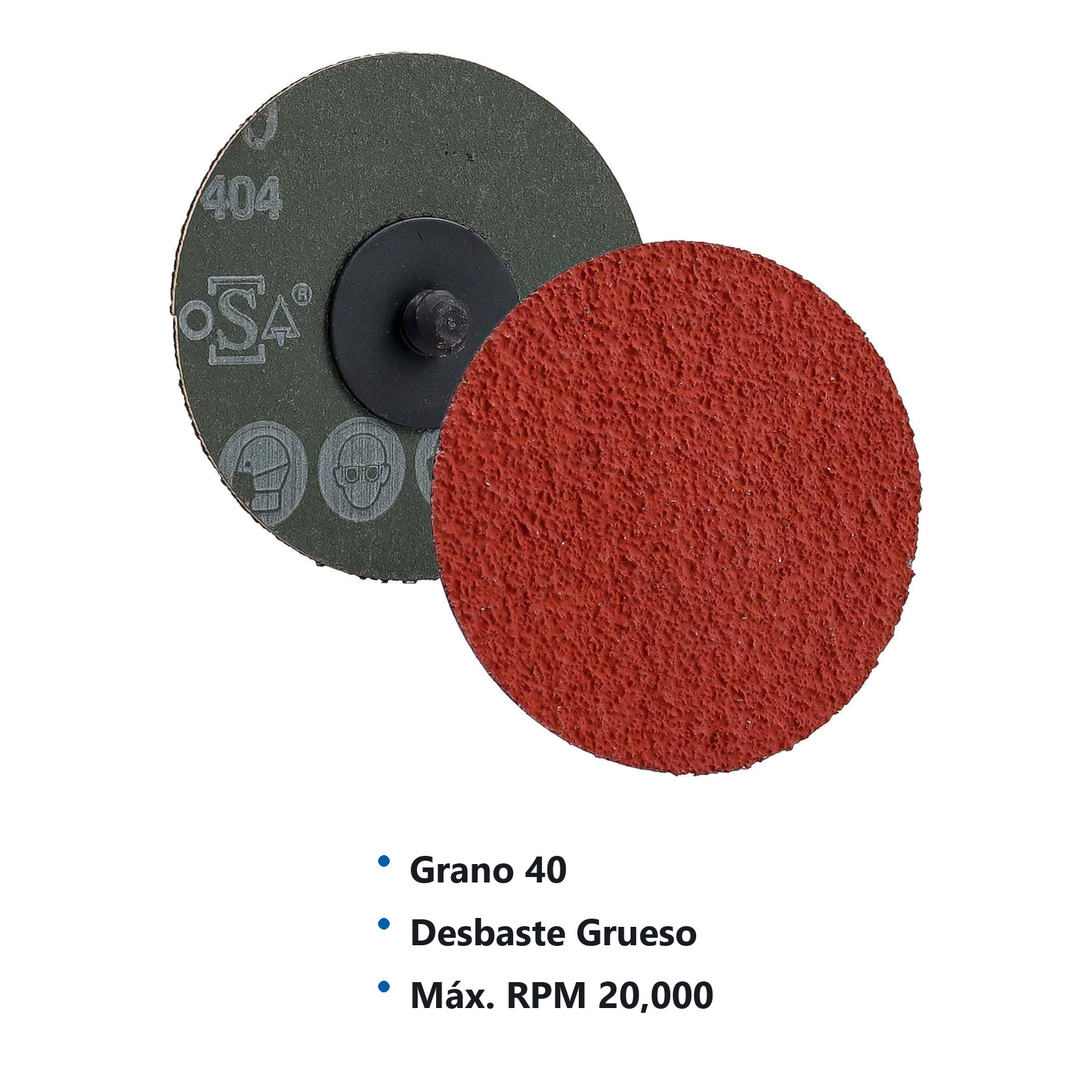 DISCO 3'' CAMBIO RAP. G40 TIPO R TELA CERAMICO XF885 (Precio x pieza - Empaque c/25 pzas) - Imagen 4