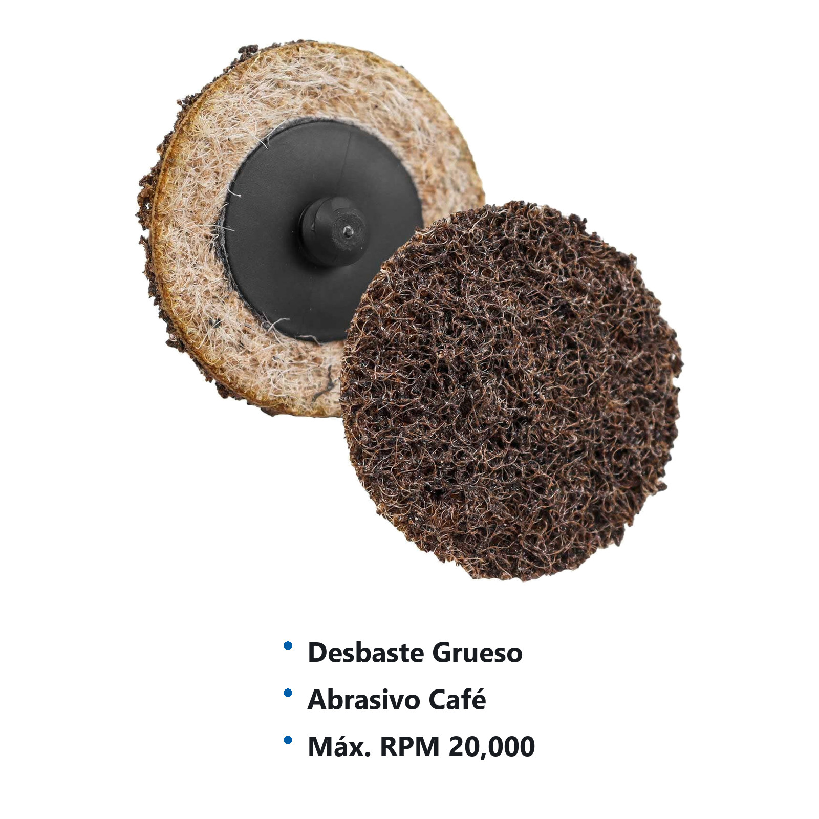 DISCO 3" CAMBIO RAP. FIBRA CAFE (COARSE) TIPO R (Precio x pieza - Empaque c/25 pzas) - Imagen 3