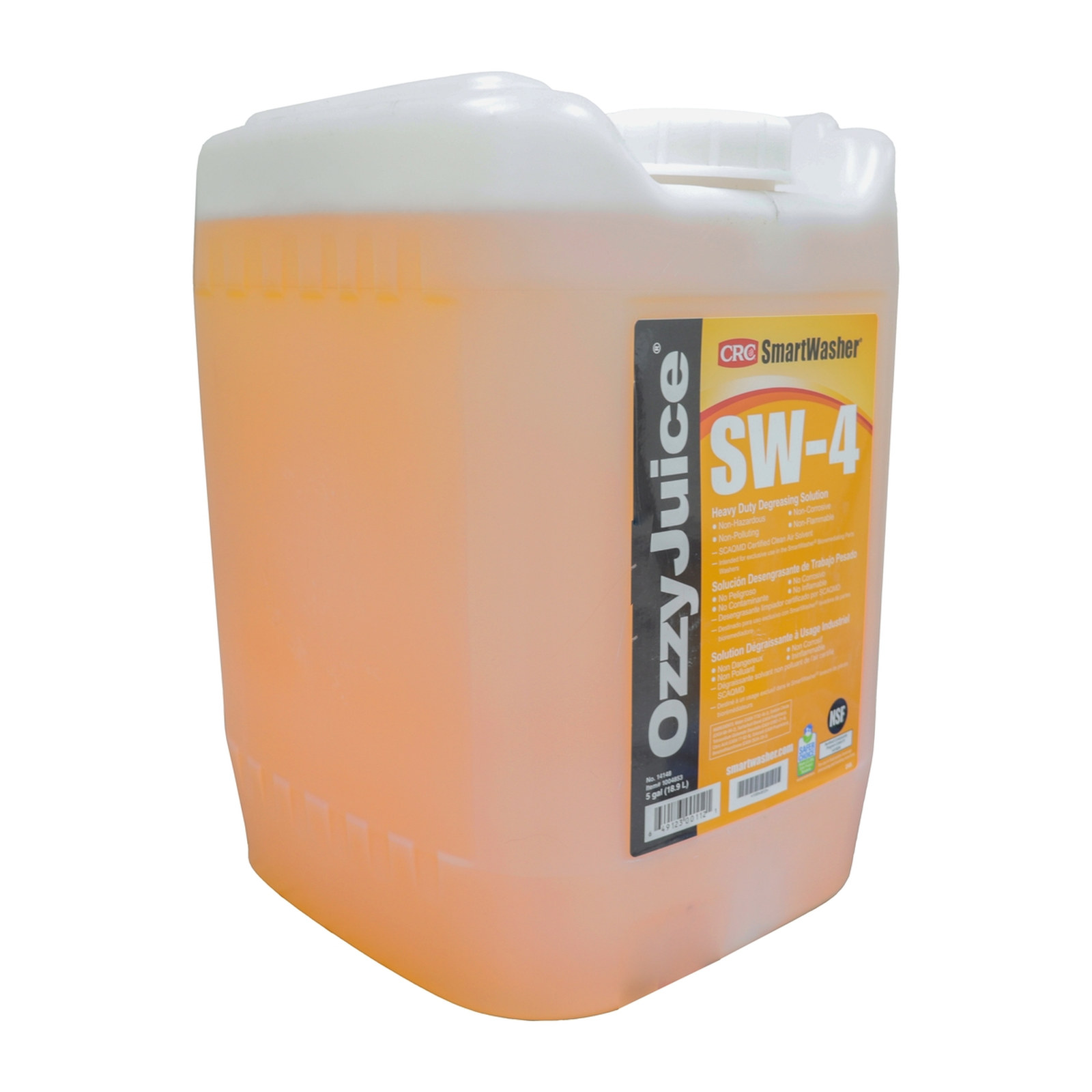 SOLUCION DESENGRASANTE INDUSTRIAL OZZYJUICE SW-4 USO PESADO (5 GALONES)