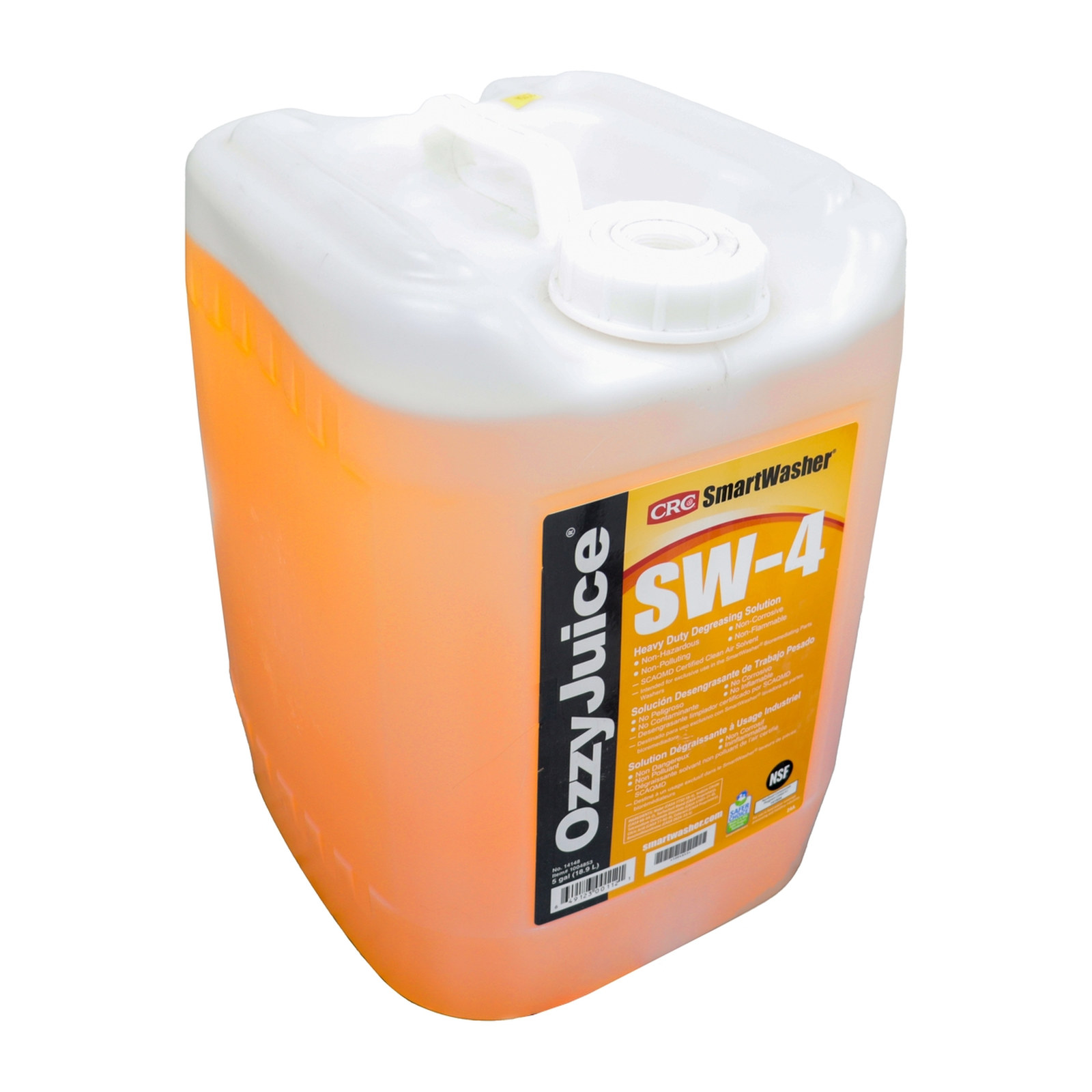 SOLUCION DESENGRASANTE INDUSTRIAL OZZYJUICE SW-4 USO PESADO (5 GALONES) - Imagen 3