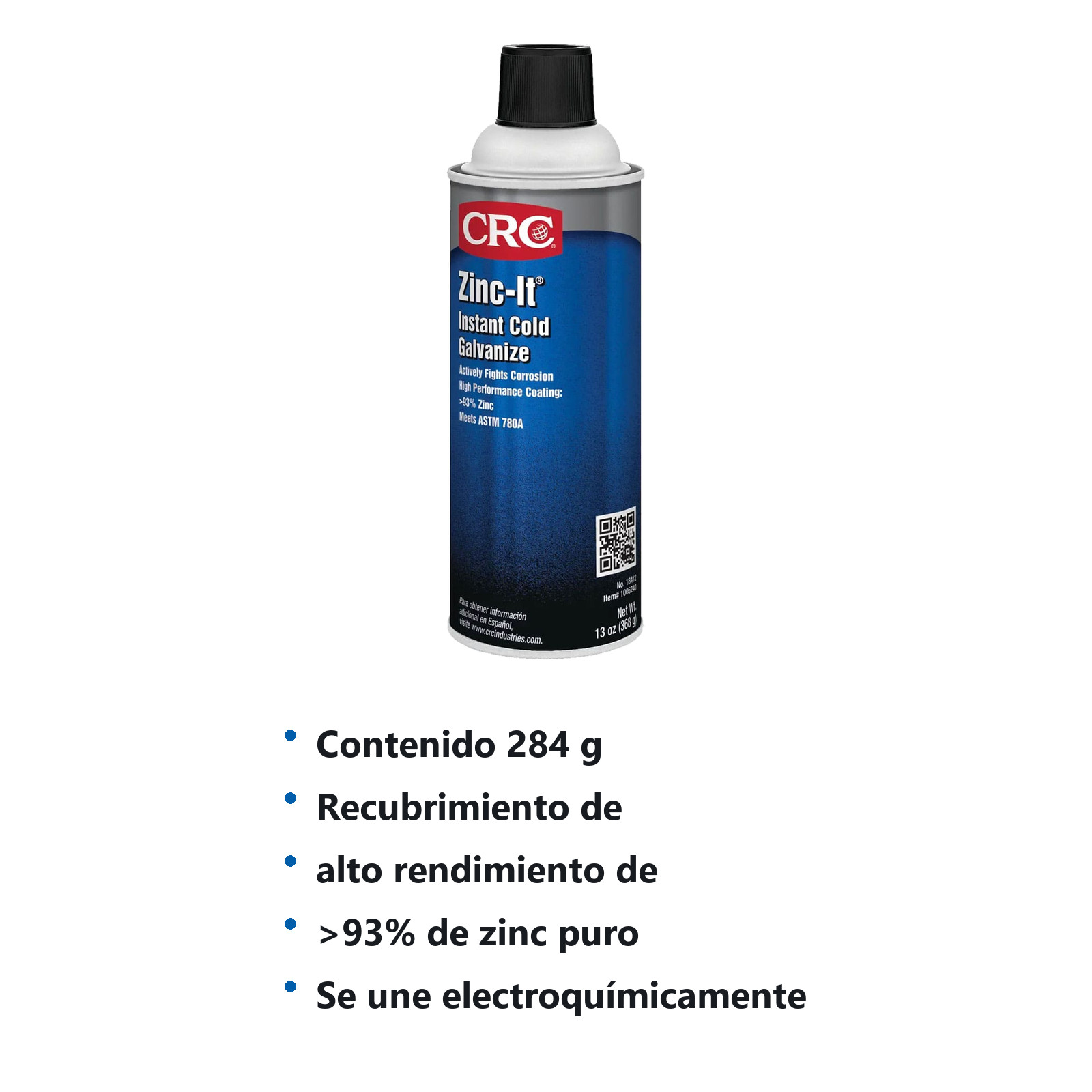 ZINC GALVANIZADO EN AEROSOL ZINC-IT (368g) - Imagen 2
