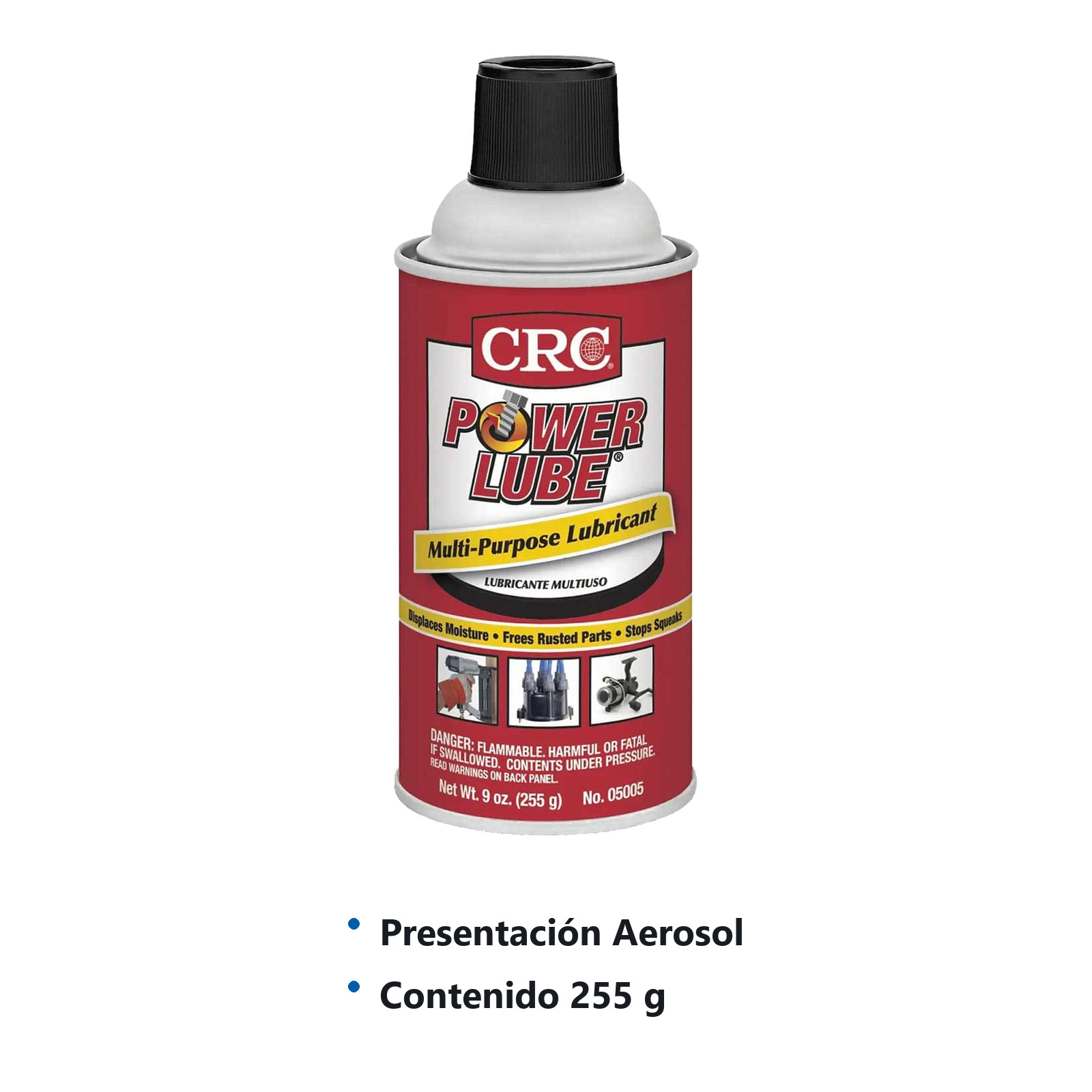 LUBRICANTE POWER LUBE AEROSOL (255g) - Imagen 2