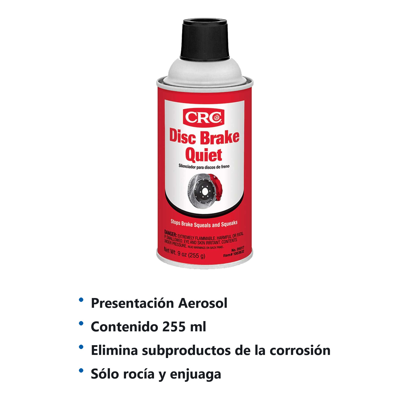 SILENCIADOR DE FRENOS AEROSOL (255ml) - Imagen 2