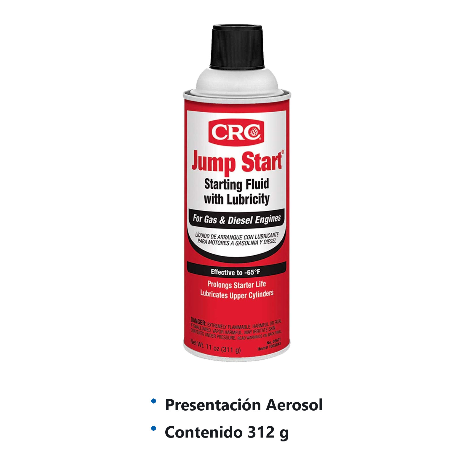 ARRANCADOR DE MOTOR JUMP START AEROSOL (312g) - Imagen 2