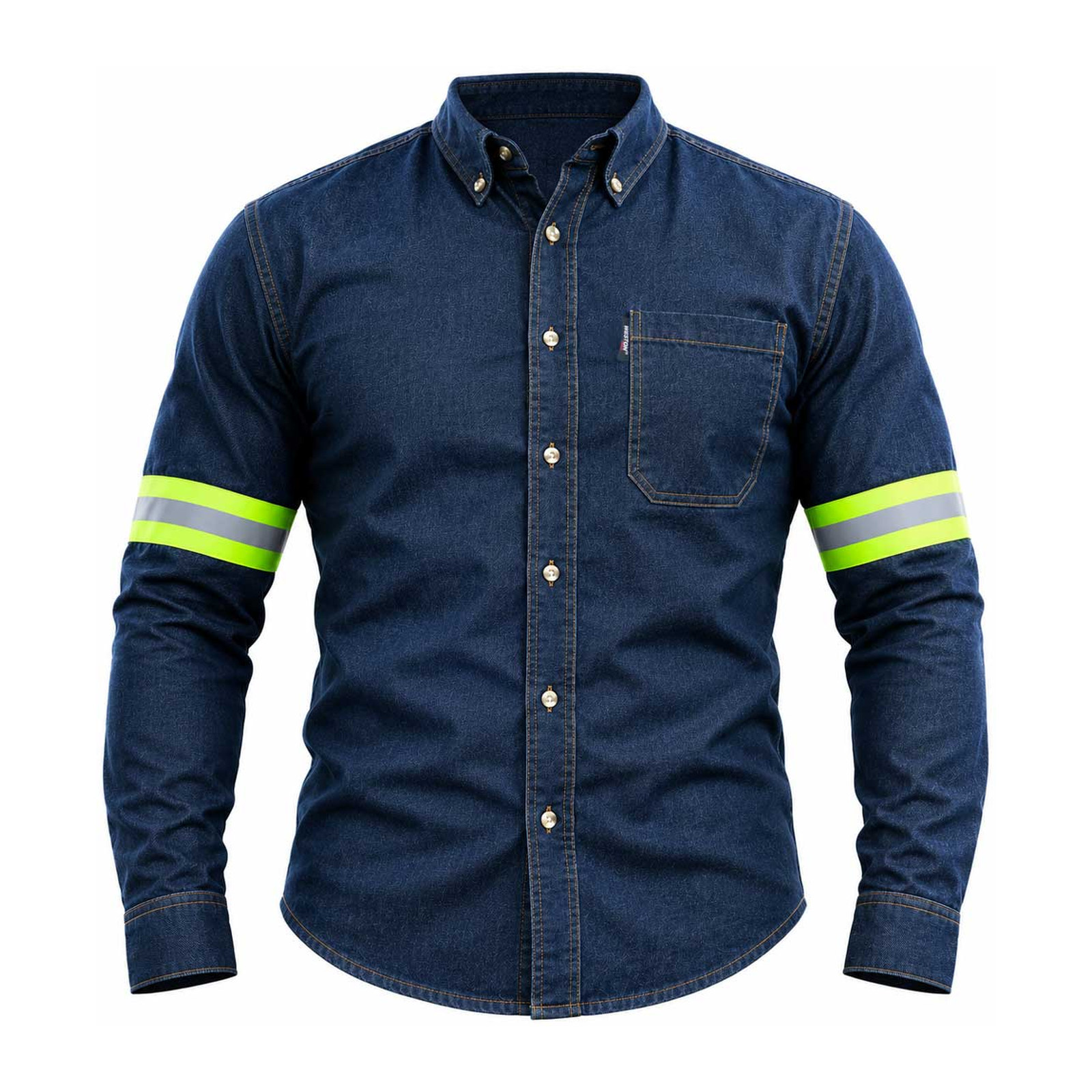 CAMISOLA DE MEZCLILLA CON REFLEJANTES - XXG