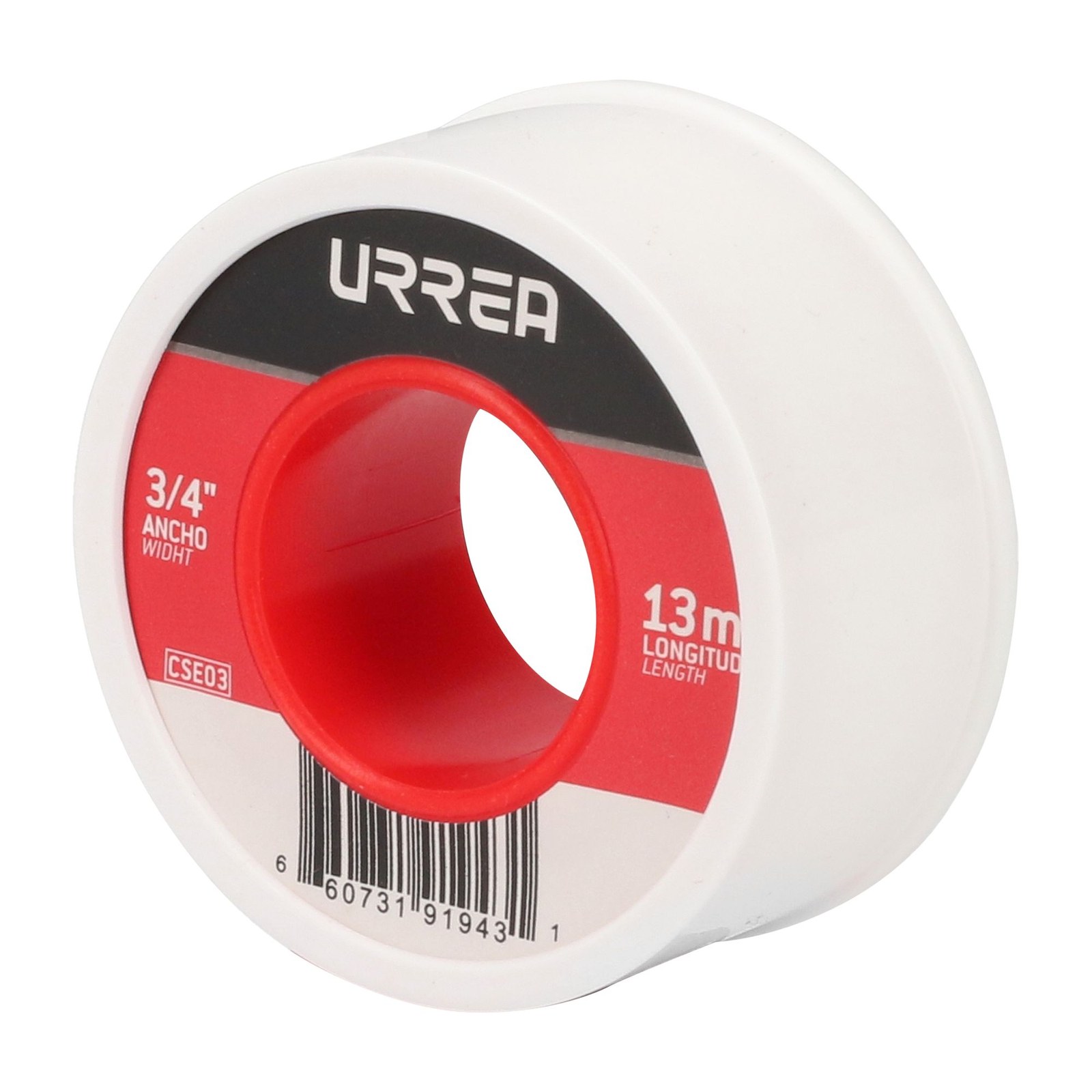 Cinta sella roscas de altas temperaturas 19 mm x 13 m Urrea - Imagen 2
