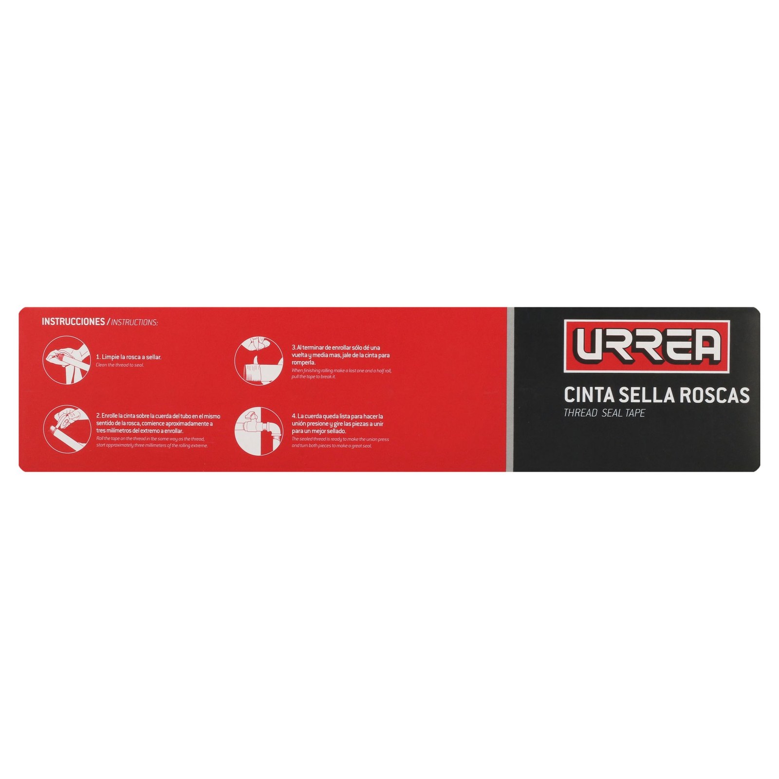 Cinta sella roscas de altas temperaturas 19 mm x 13 m Urrea - Imagen 4