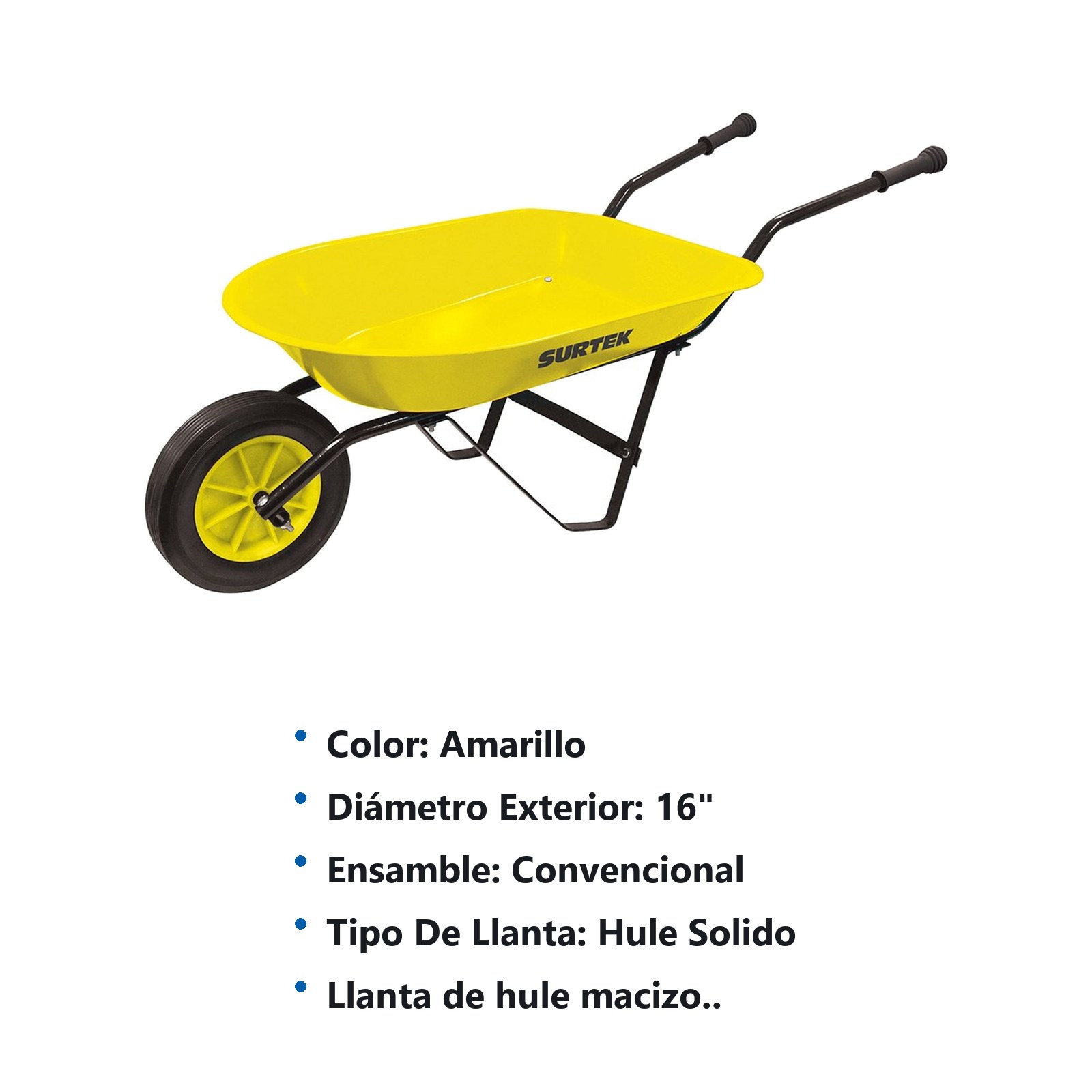 Mini carretilla para niños 1Ft llanta sólida Surtek - Imagen 3