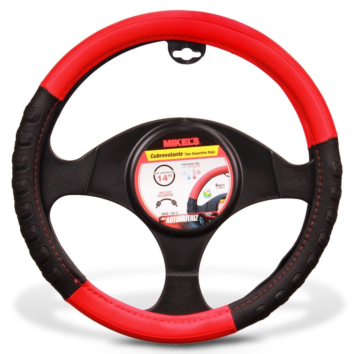 MIKELS CU-2 Cubre volante tipo deportivo, color rojo
