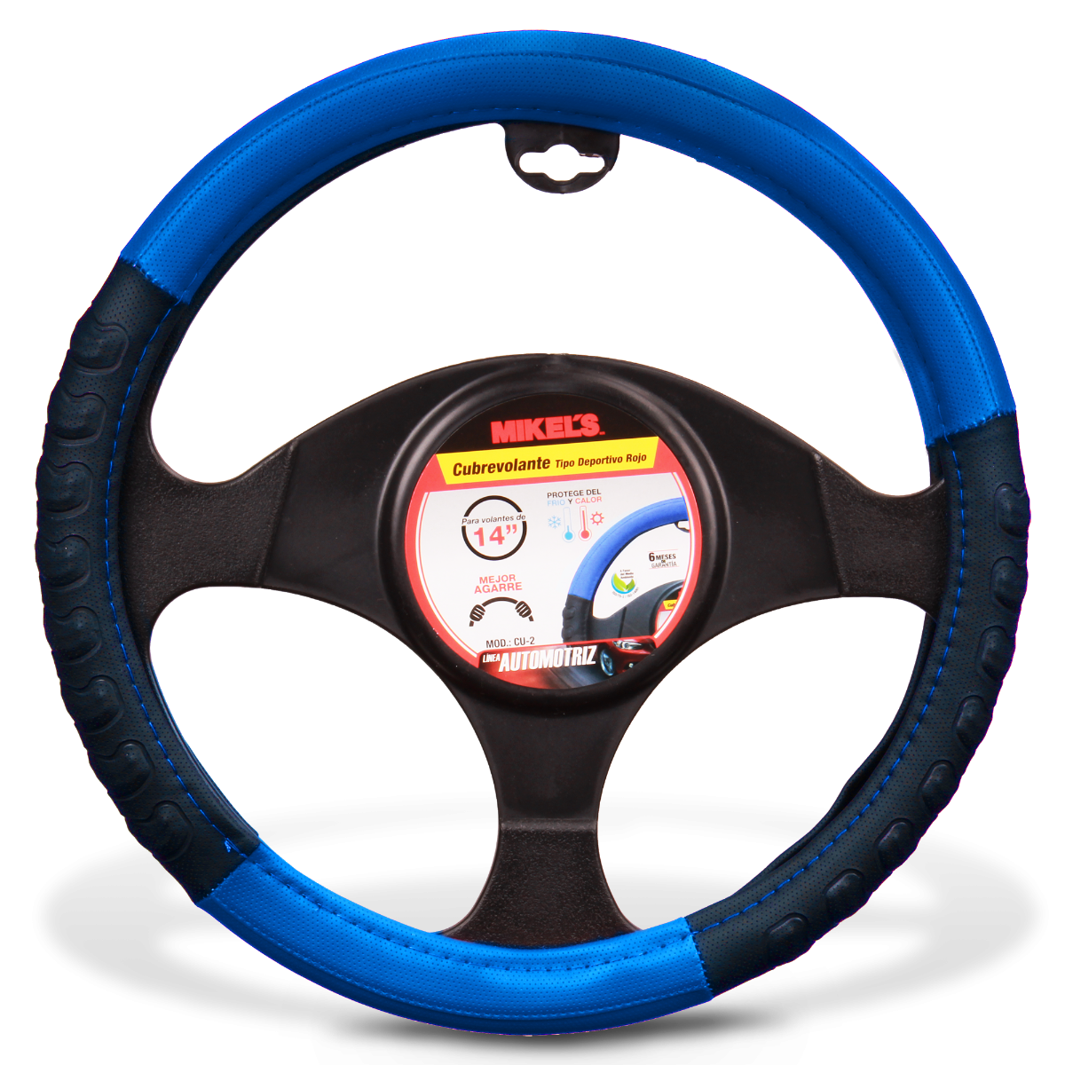 MIKELS CU-3 Cubre volante tipo deportivo, color azul