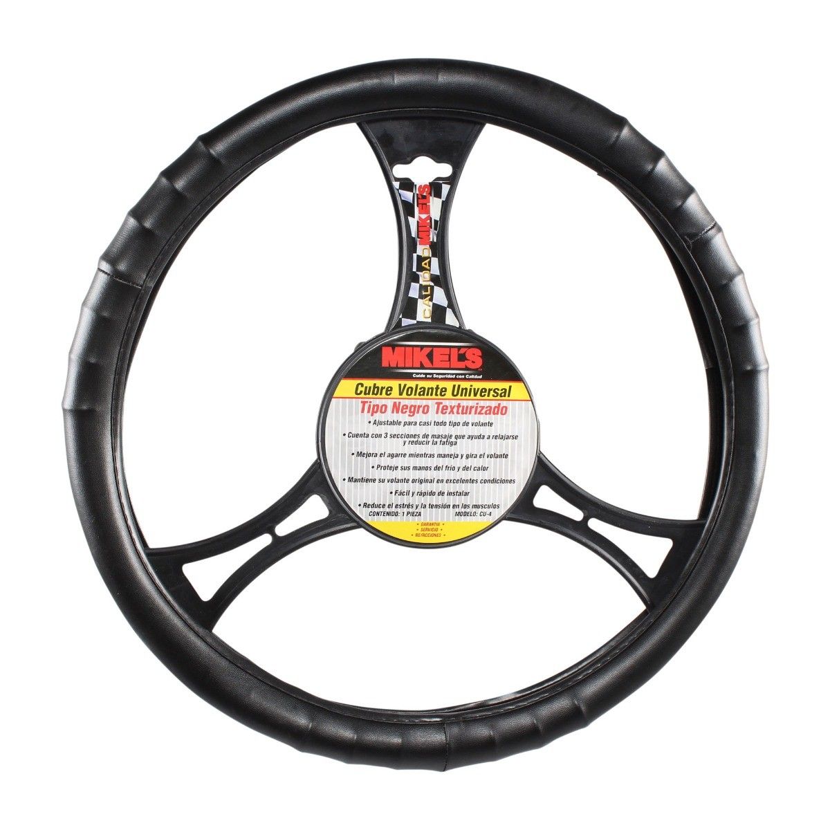 MIKELS CU-4 Cubre volante texturizado, color negro